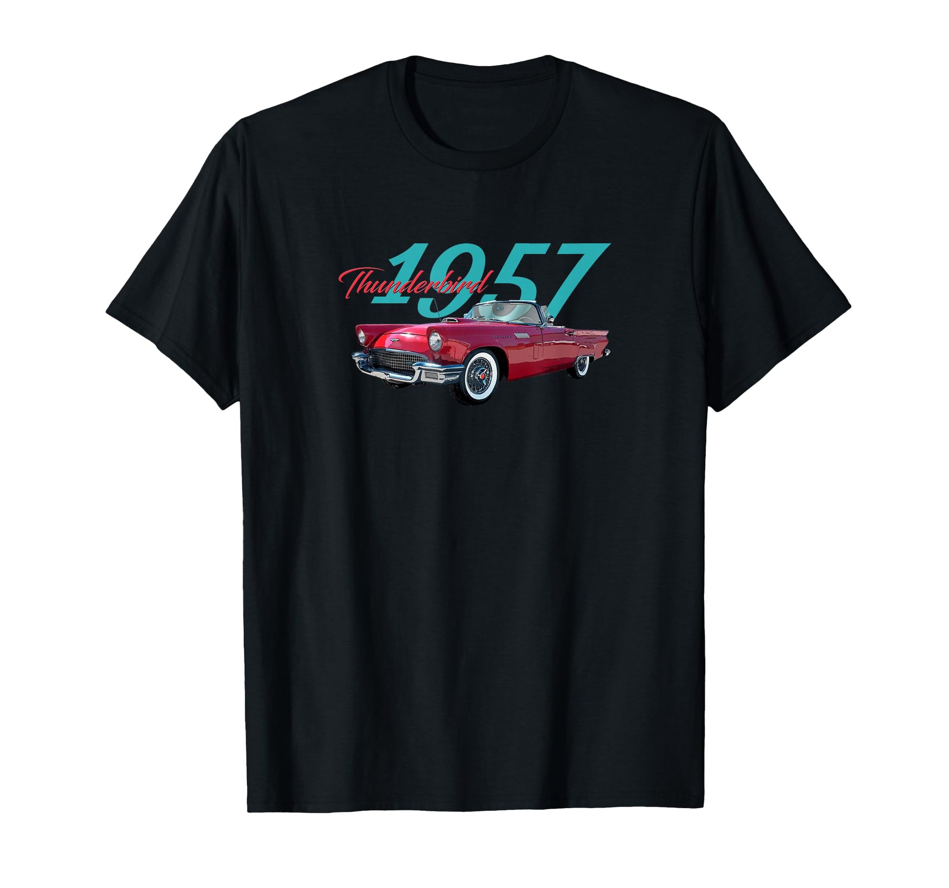 1956 Thunderbird American Sports Car T-Shirt - Minimalist Print Unisex - T-Shirt, Sweatshirt, Hoodie