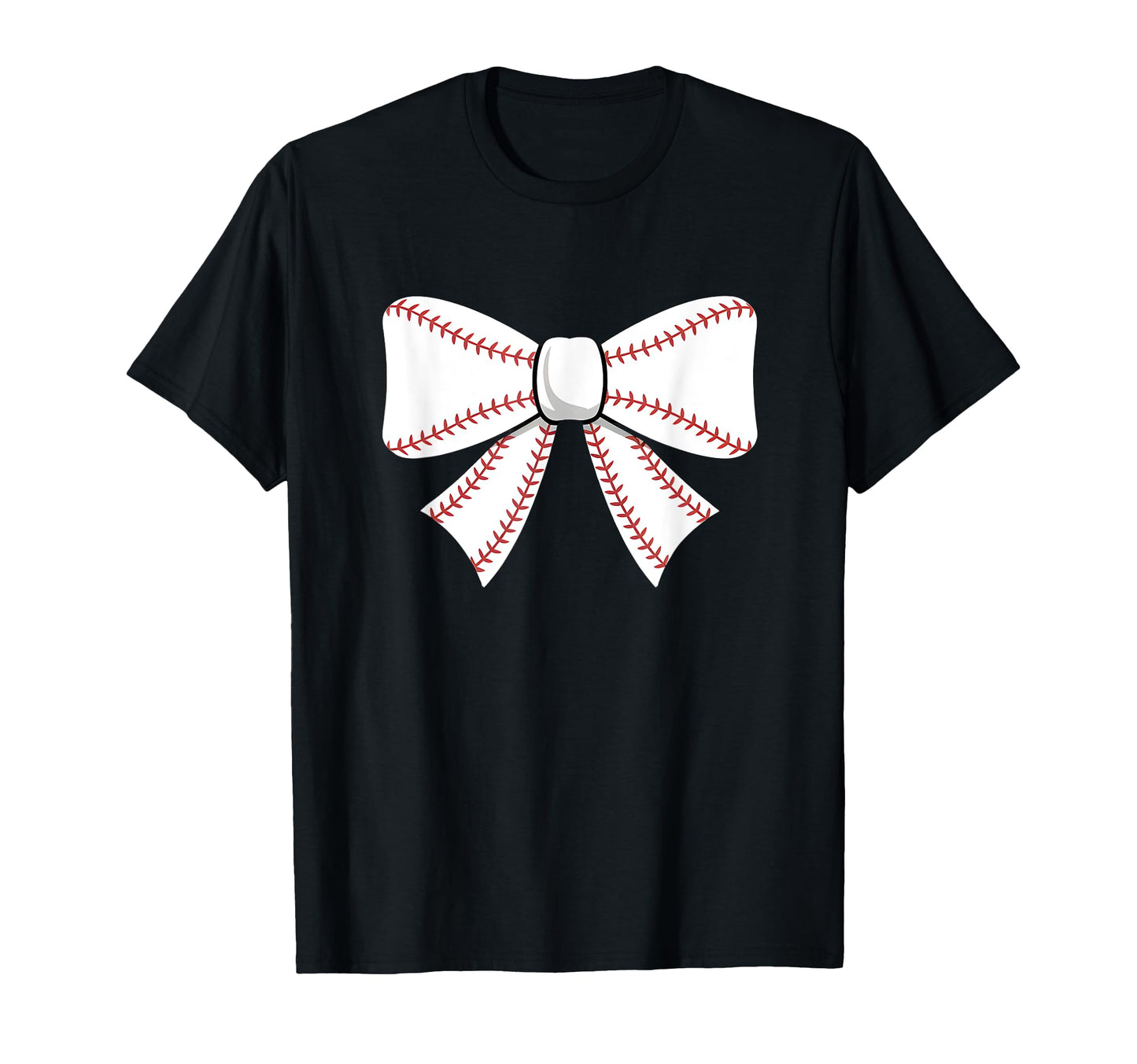 Baseball Bow Baseball Mom Mama T-Shirt - Unique Graphic Unisex - T-Shirt, Sweatshirt, Hoodie