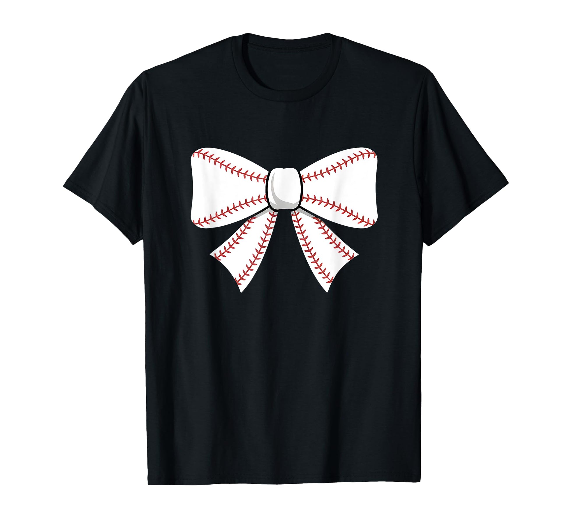 Baseball Bow Baseball Mom Mama T-Shirt - Unique Graphic Unisex - T-Shirt, Sweatshirt, Hoodie