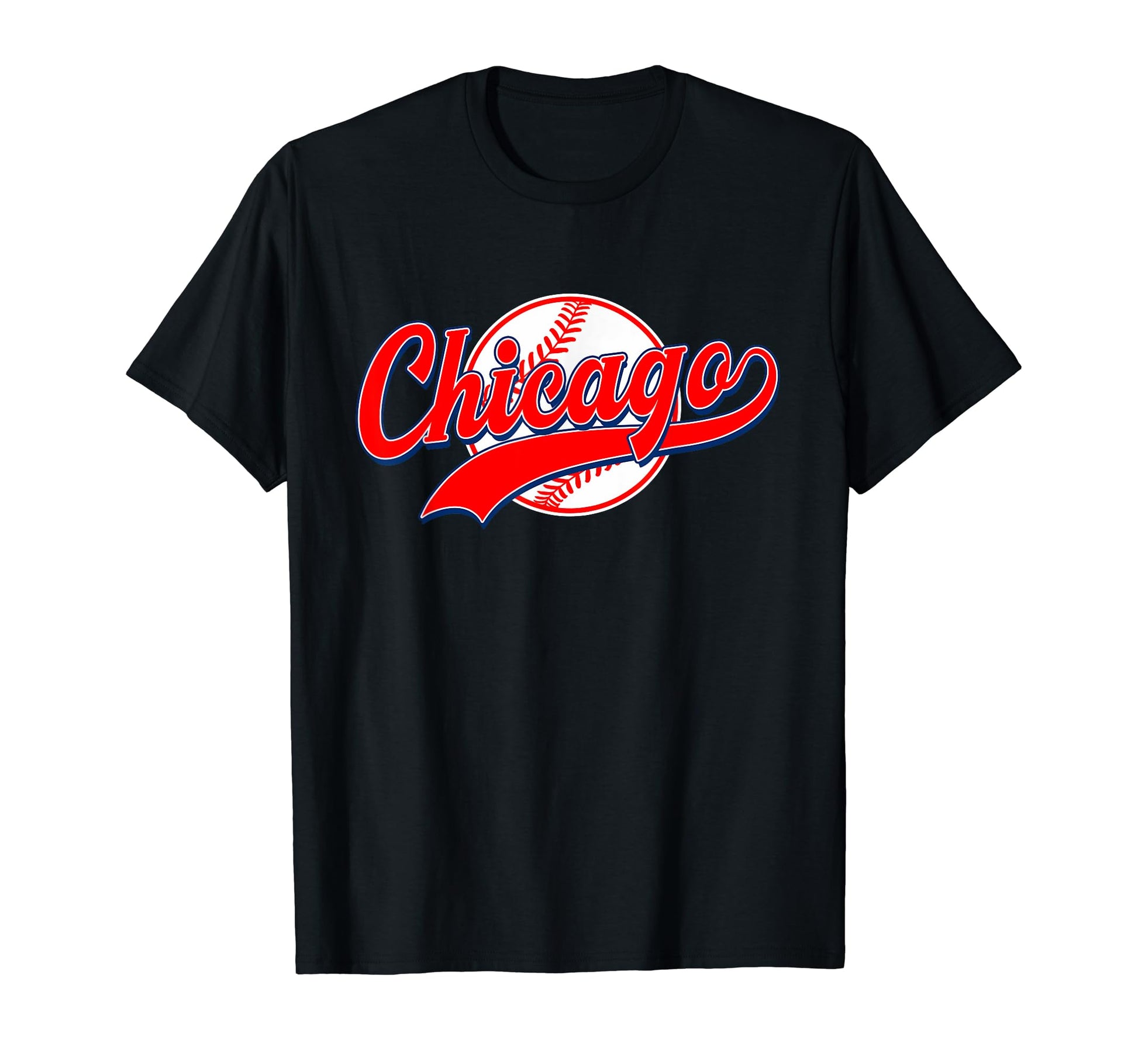 Chicago City Baseball Distressed T-Shirt - Graphic Print Men Women - T-Shirt, Sweatshirt, Hoodie