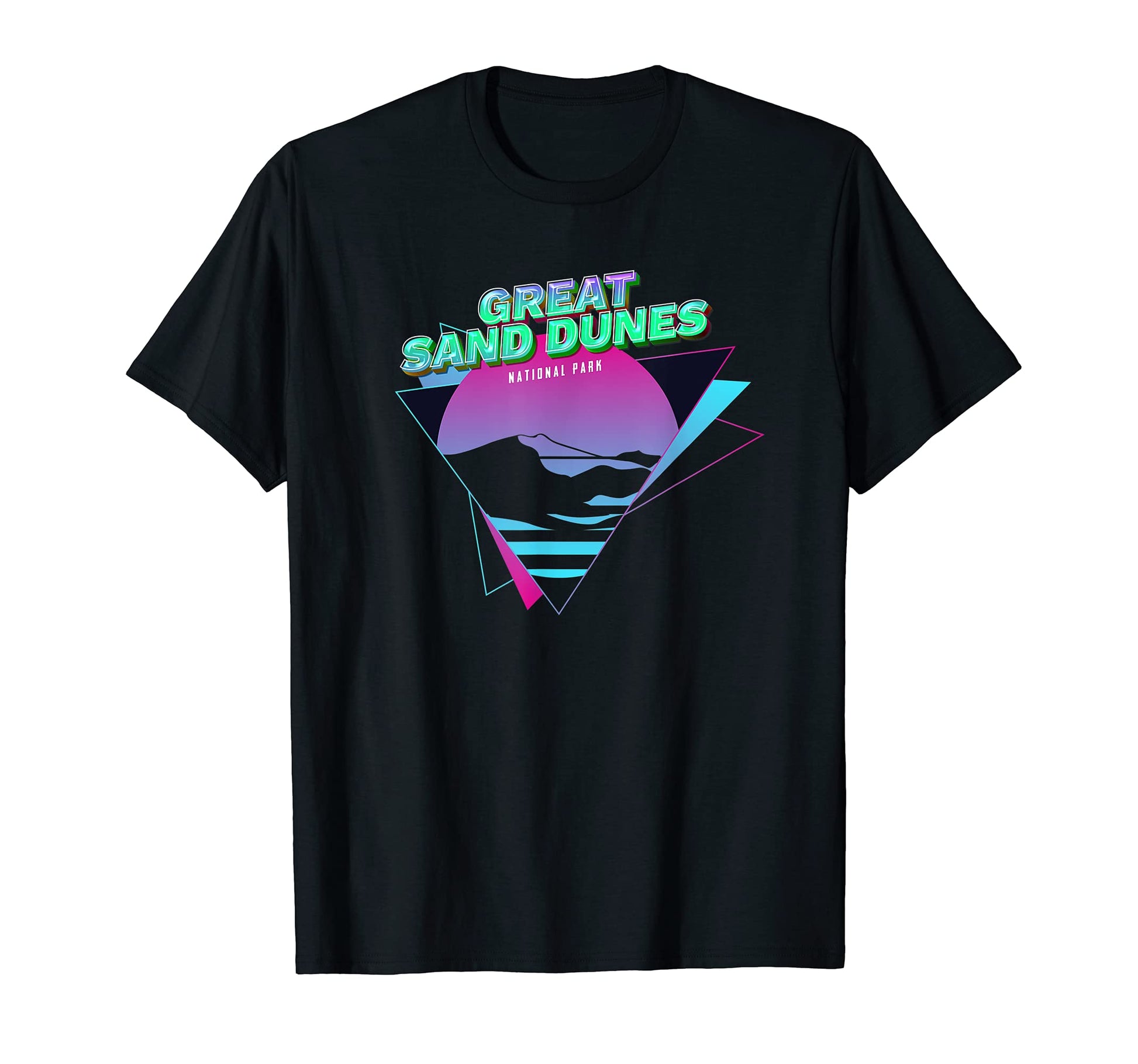 Vaporwave Great Sand Dunes National T-Shirt - Casual Everyday Wear Unisex - T-Shirt, Sweatshirt, Hoodie