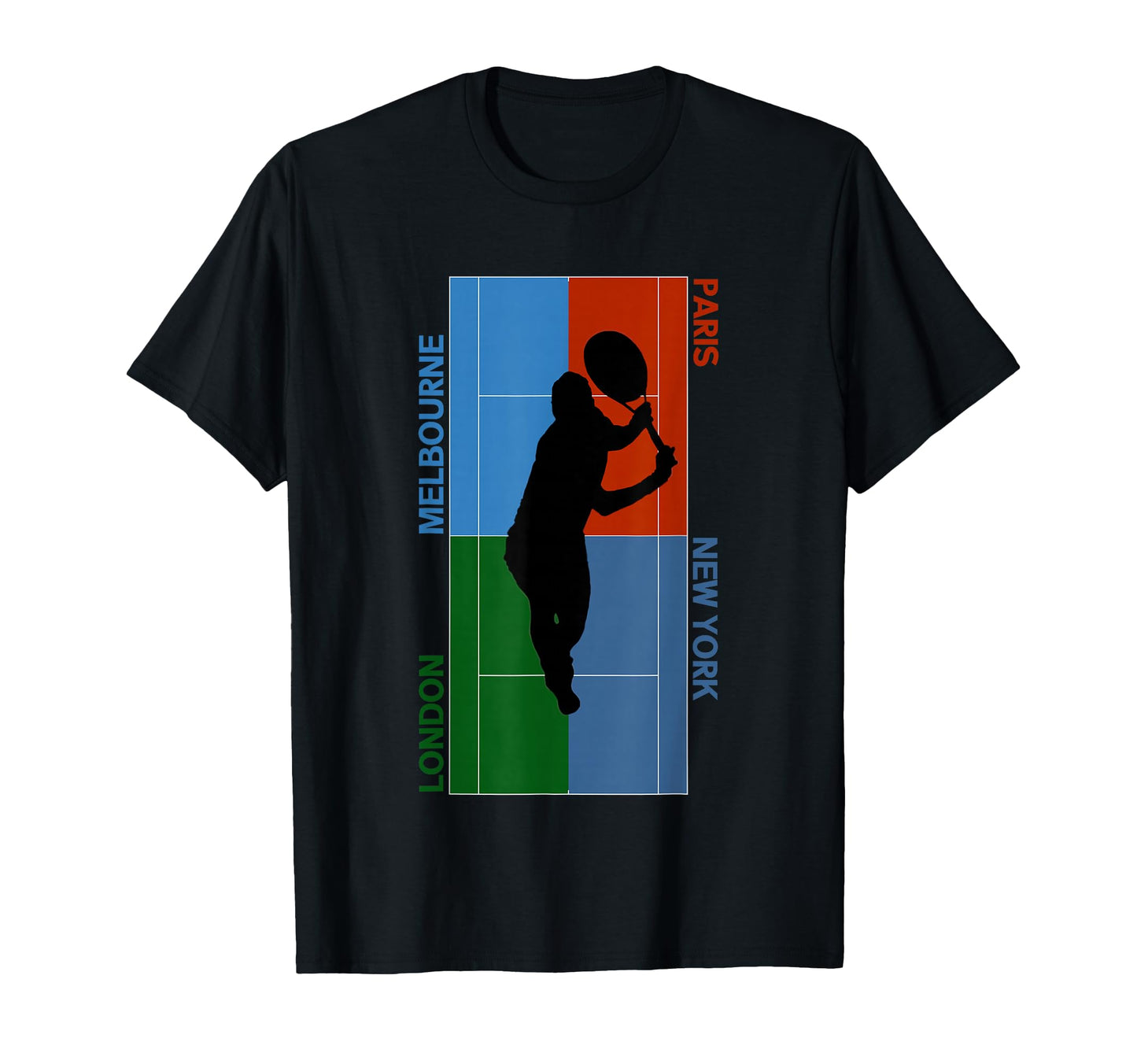 Tennis Grand Slam Courts T-Shirt - Graphic Print Unisex - T-Shirt, Sweatshirt, Hoodie