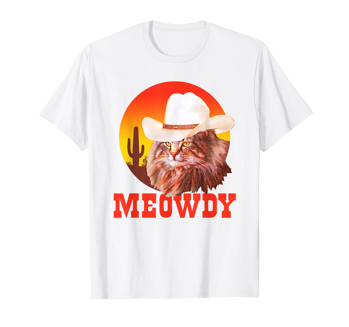 Meowdy Funny Country Music Cat Cowboy T-Shirt - Unique Graphic for Adults - T-Shirt, Sweatshirt, Hoodie