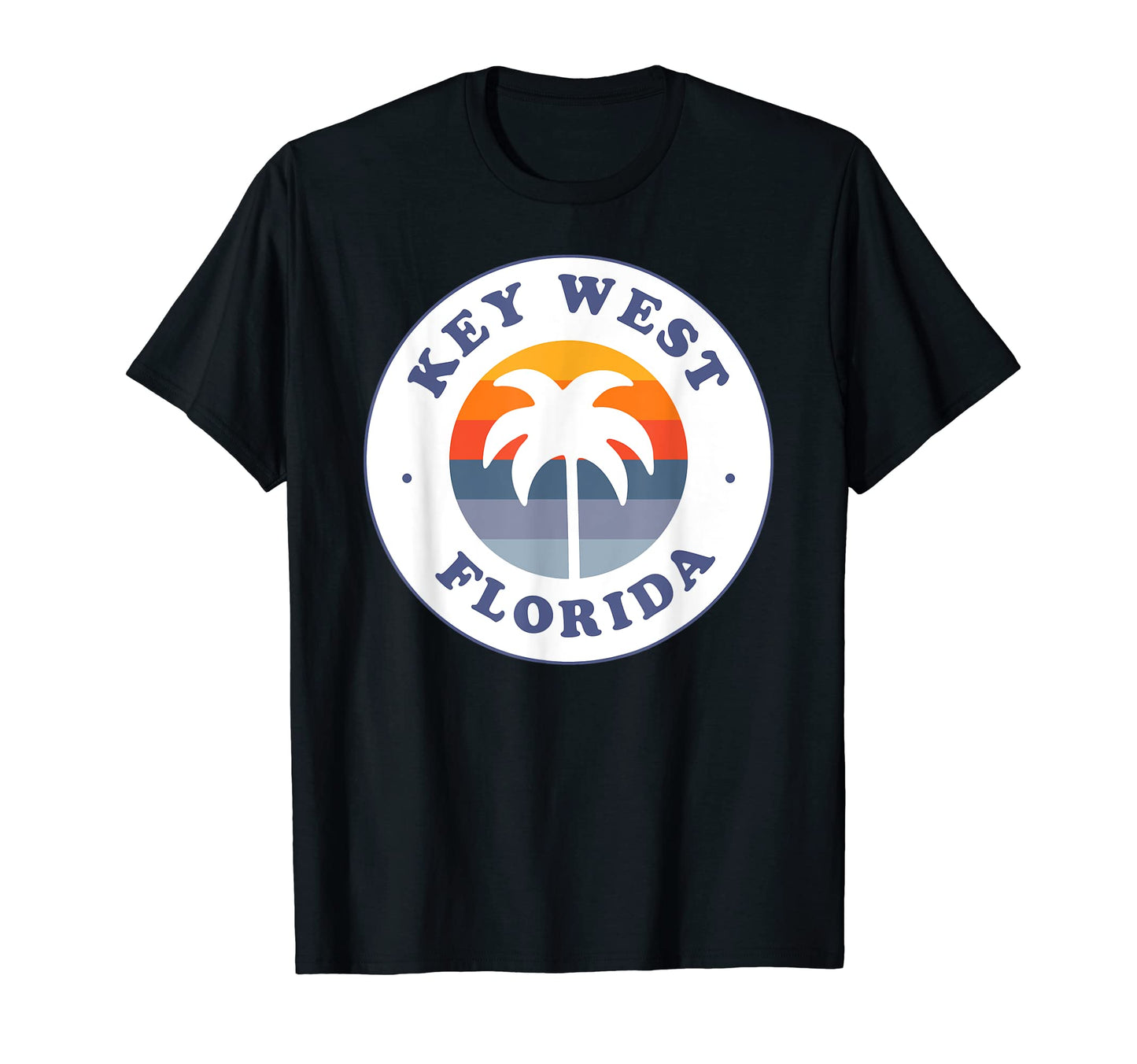 Key West Florida Fl Sunset Palm T-Shirt - Fun Novelty Design for Adults - T-Shirt, Sweatshirt, Hoodie