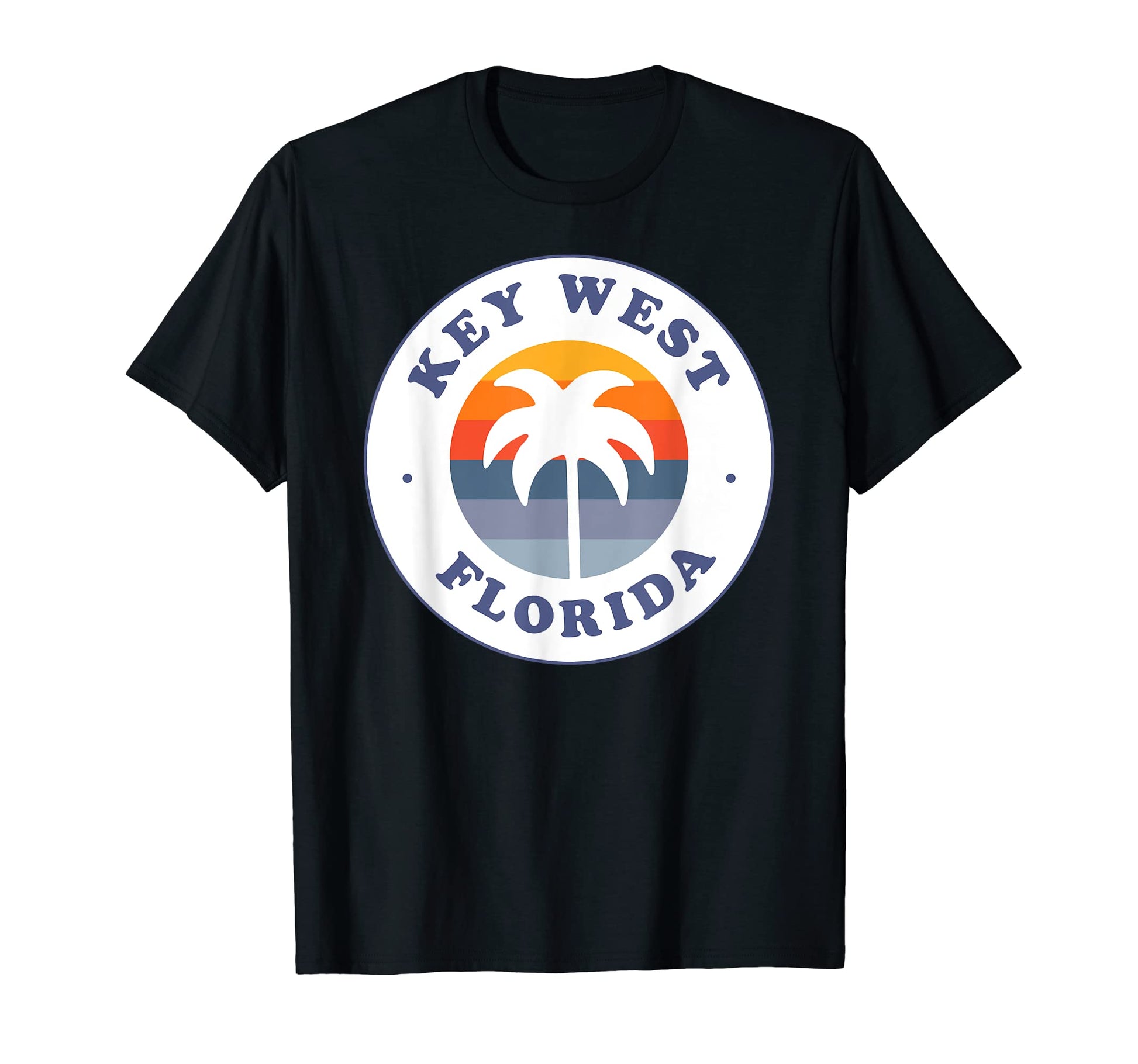 Key West Florida Fl Sunset Palm T-Shirt - Fun Novelty Design for Adults - T-Shirt, Sweatshirt, Hoodie