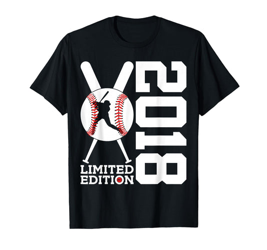 8Th Birthday Baseball 2018 T-Shirt - Trendy Graphic Men Women - T-Shirt, Sweatshirt, Hoodie