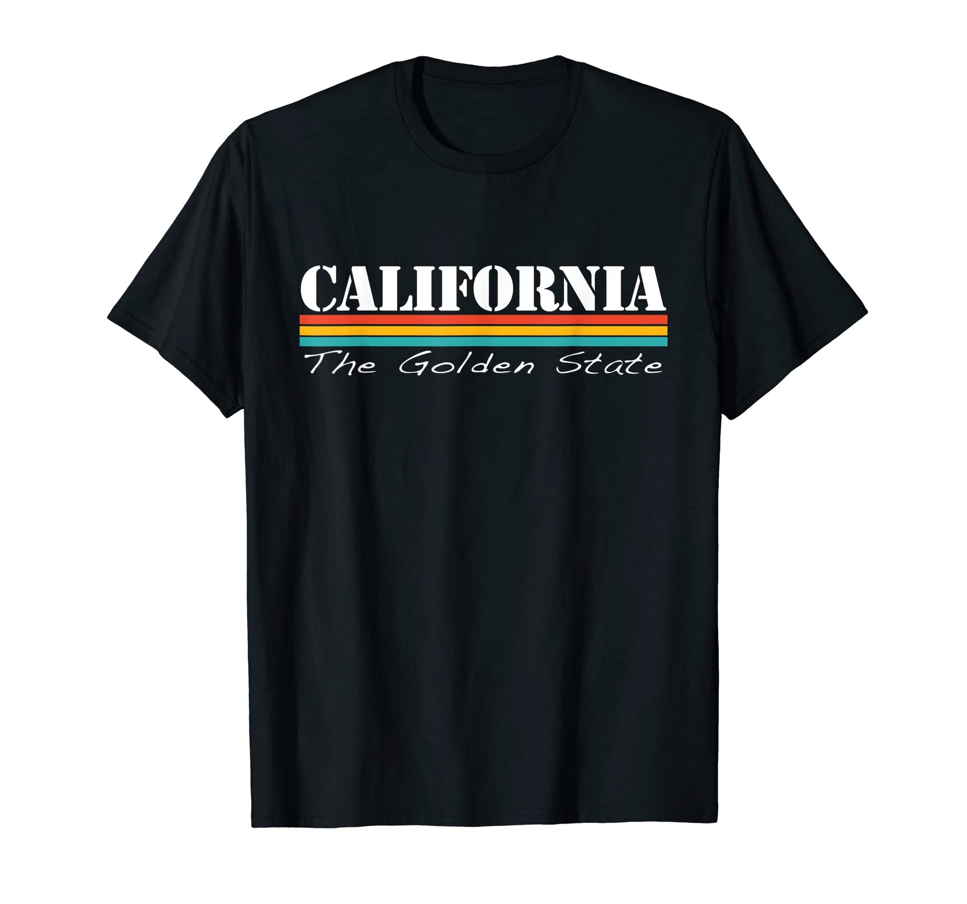 California Golden State Stripes T-Shirt - Streetwear Style for Adults - T-Shirt, Sweatshirt, Hoodie