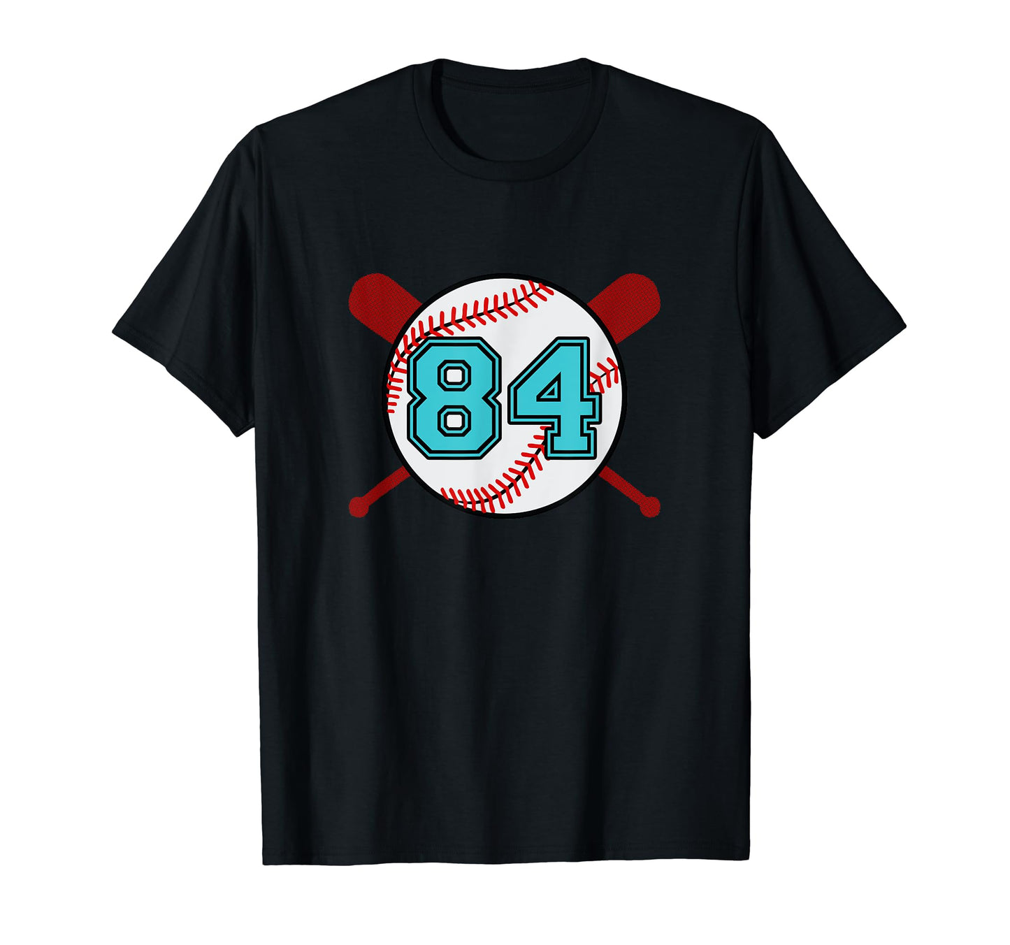 Baseball Jersey Number 84 Eighty T-Shirt - Casual Everyday Wear for Adults - T-Shirt, Sweatshirt, Hoodie