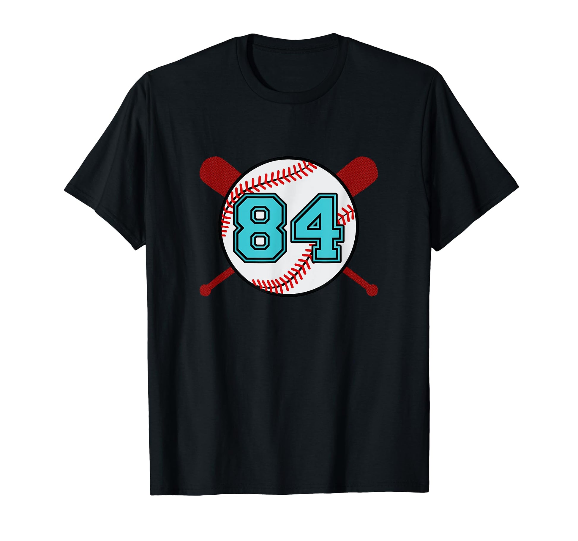 Baseball Jersey Number 84 Eighty T-Shirt - Casual Everyday Wear for Adults - T-Shirt, Sweatshirt, Hoodie