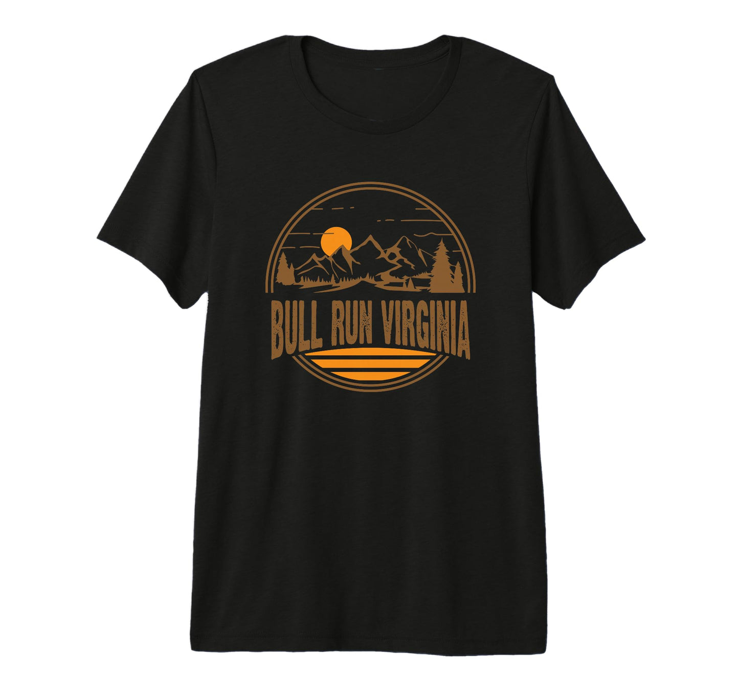 Bull Run Virginia Mountain Hiking T-Shirt - Trendy Graphic Men Women - T-Shirt, Sweatshirt, Hoodie