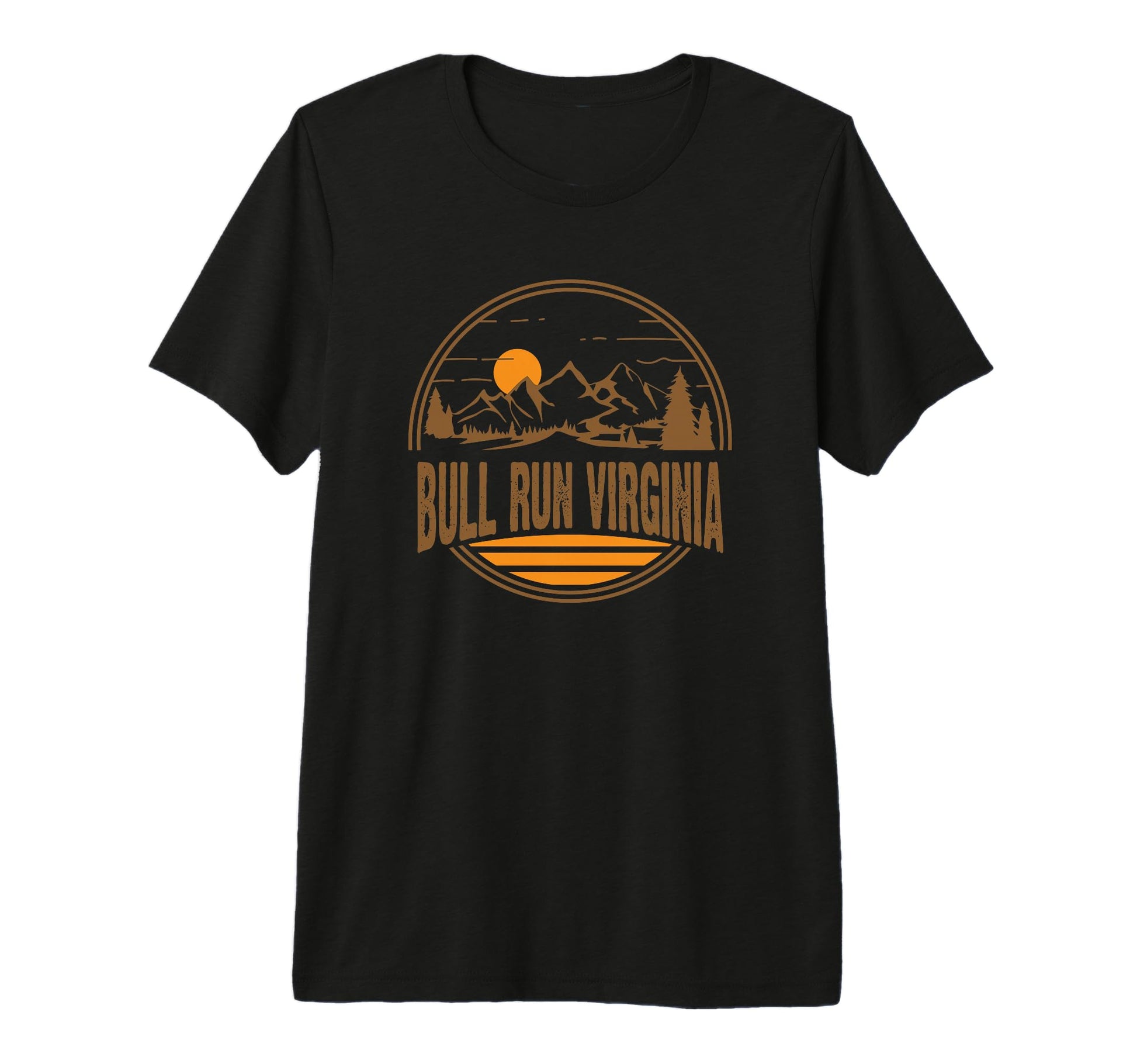 Bull Run Virginia Mountain Hiking T-Shirt - Trendy Graphic Men Women - T-Shirt, Sweatshirt, Hoodie