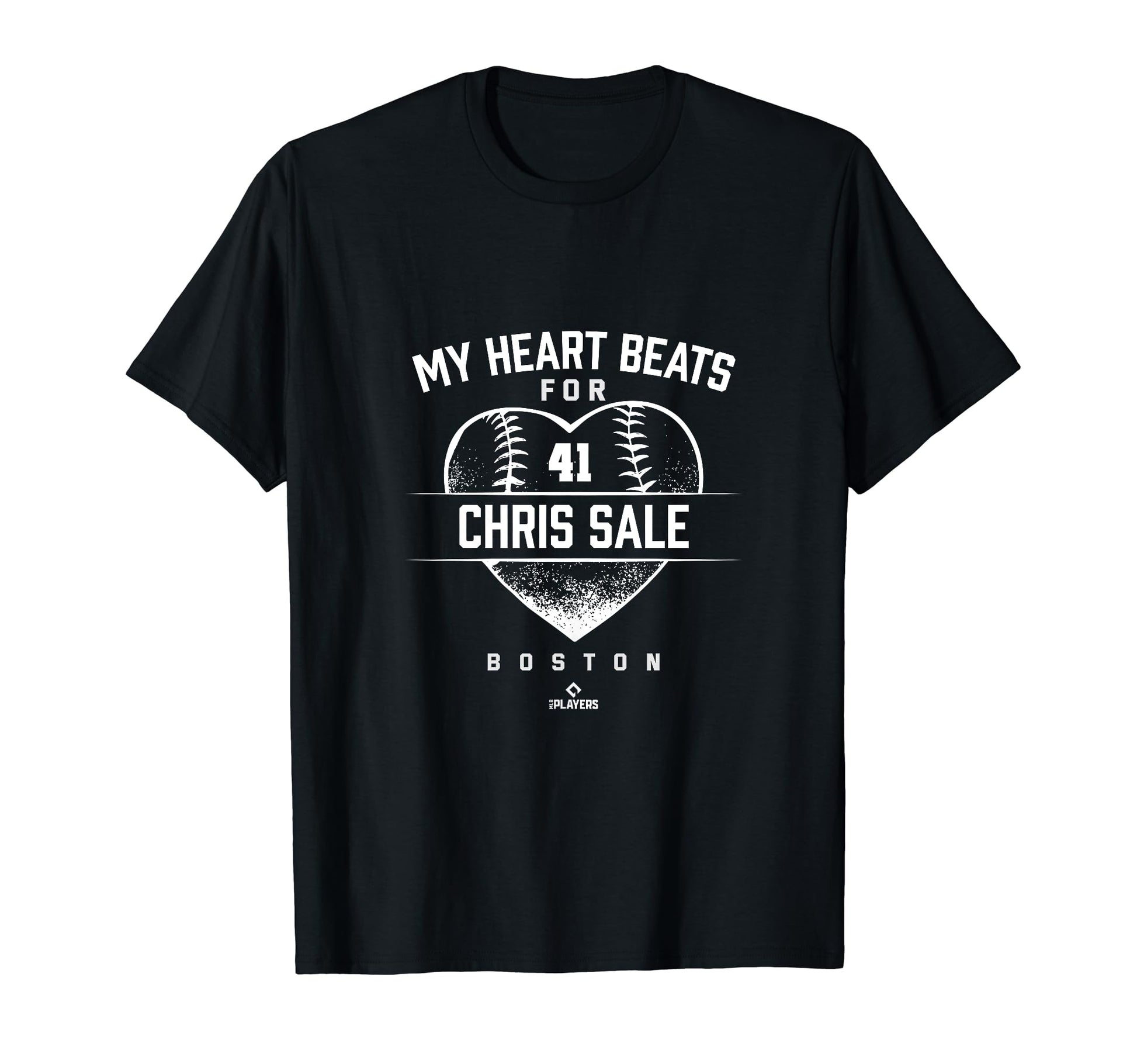 My Heart Beats Chris Sale Boston Mlbpa T-Shirt - Novelty Apparel Unisex - T-Shirt, Sweatshirt, Hoodie