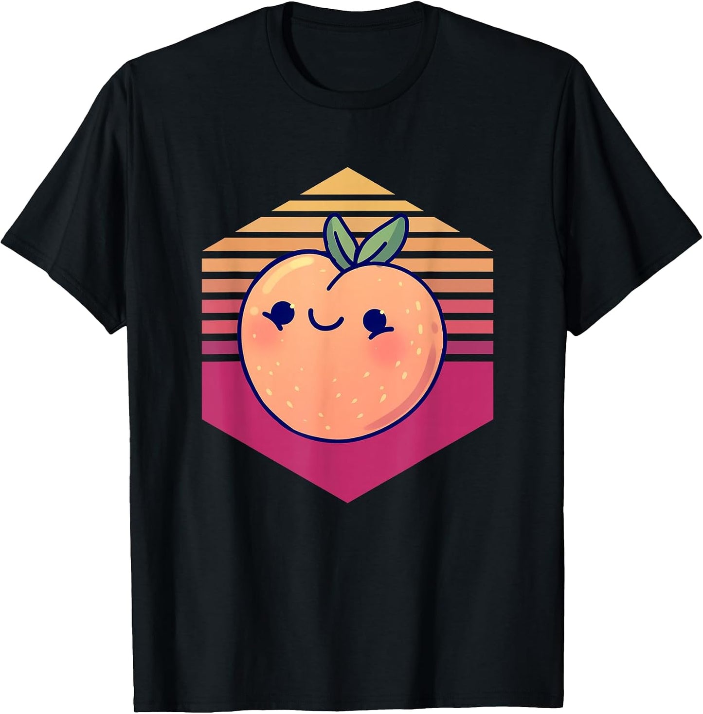 Kawaii Peach Vintage - Adult & Kids T-Shirts, Sweatshirts & Hoodies apparel design preview 1