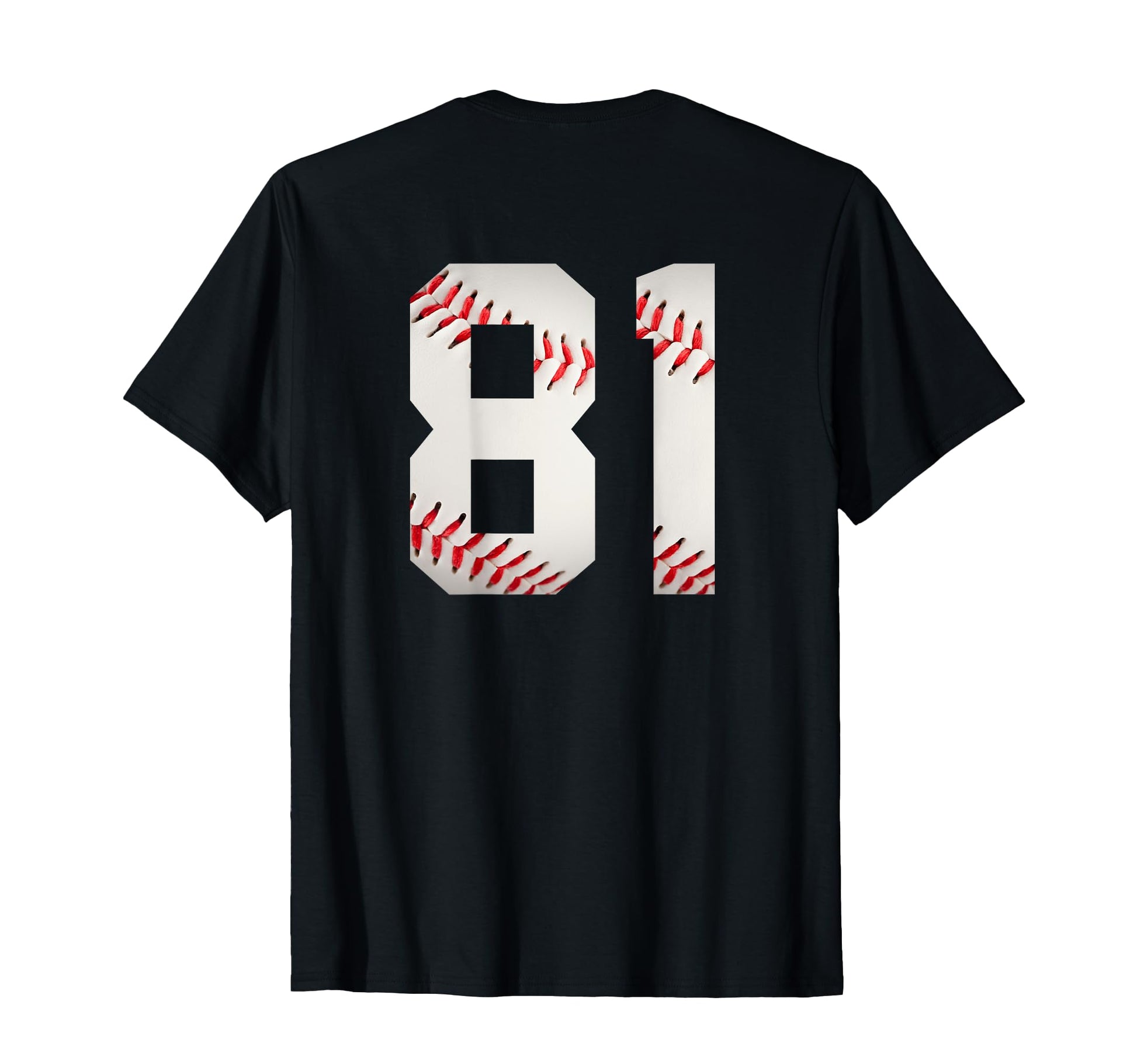 Number 81 Backside Baseball Favorite T-Shirt - Novelty Apparel Unisex - T-Shirt, Sweatshirt, Hoodie