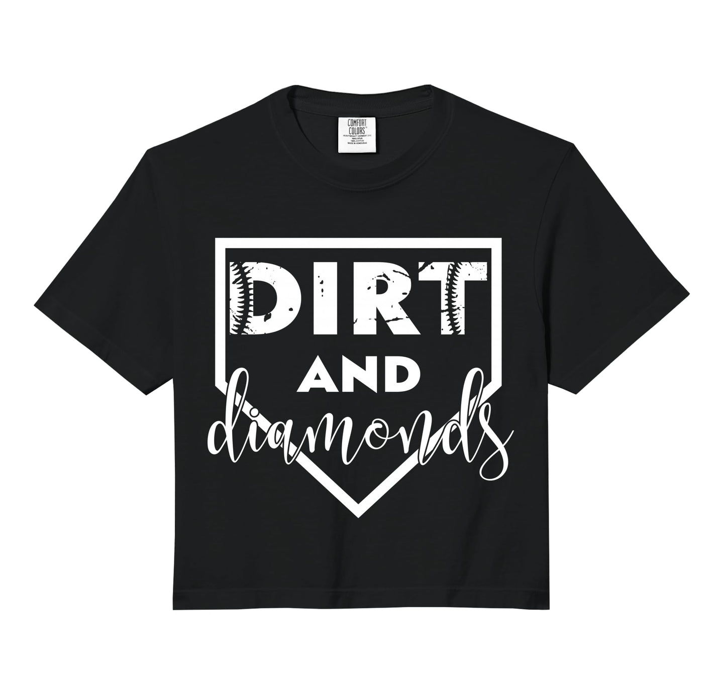 Dirt And Diamonds Baseball Lover Gift Hoodie - Trendy Graphic for Adults - T-Shirt, Sweatshirt, Hoodie