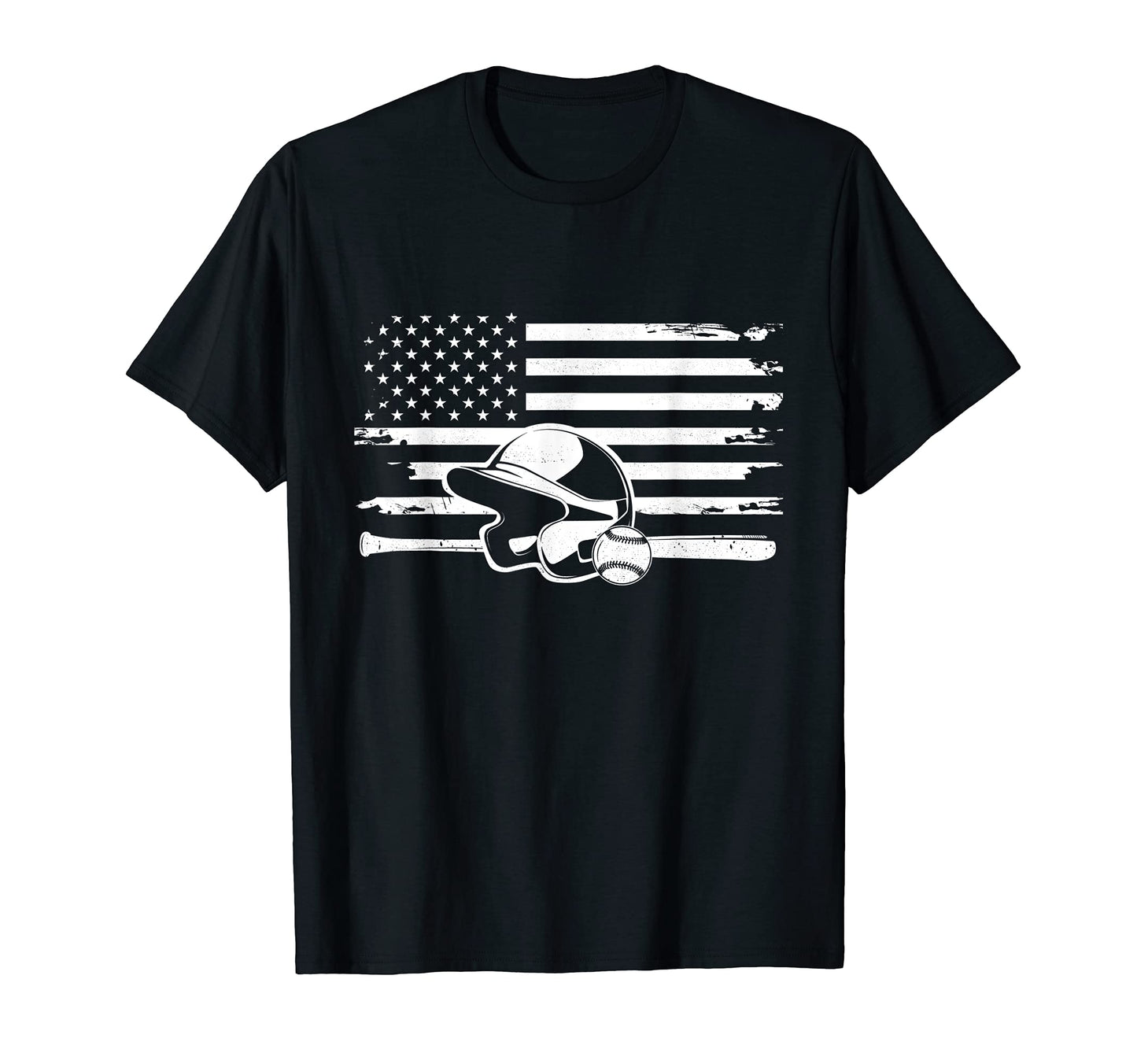 American Flag Baseball Baseball T-Shirt - Streetwear Style Men Women - T-Shirt, Sweatshirt, Hoodie