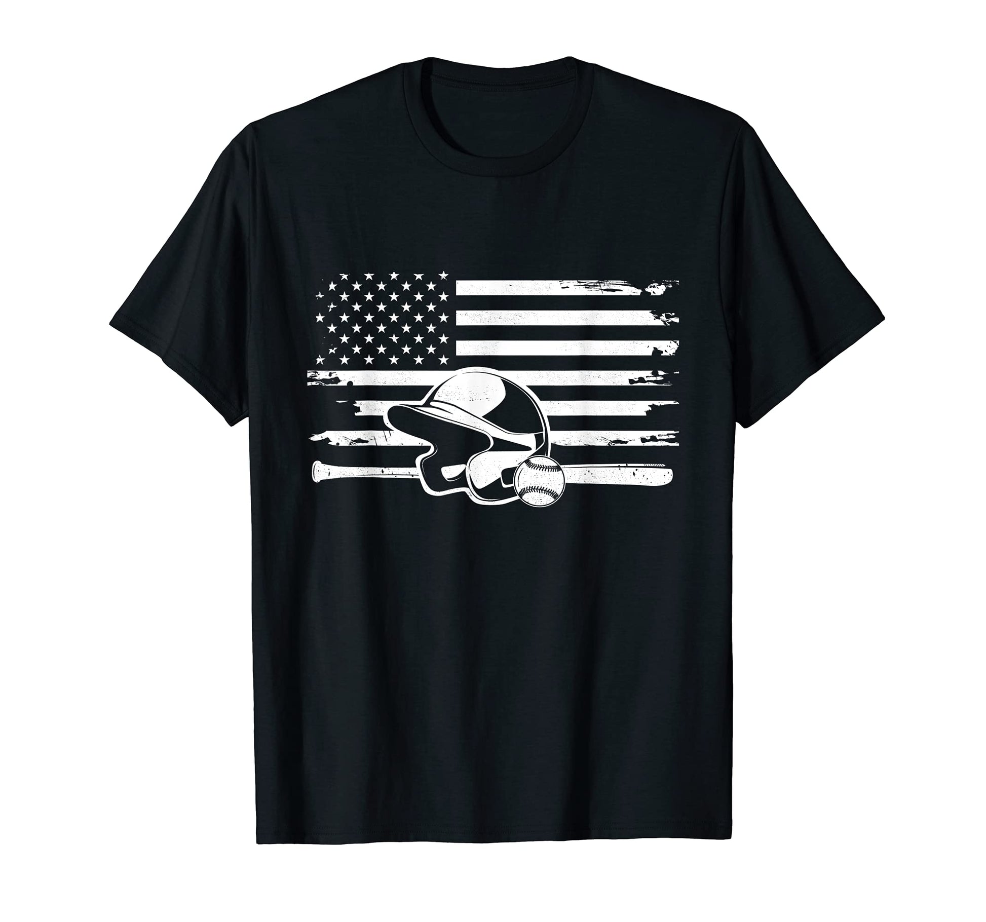 American Flag Baseball Baseball T-Shirt - Streetwear Style Men Women - T-Shirt, Sweatshirt, Hoodie