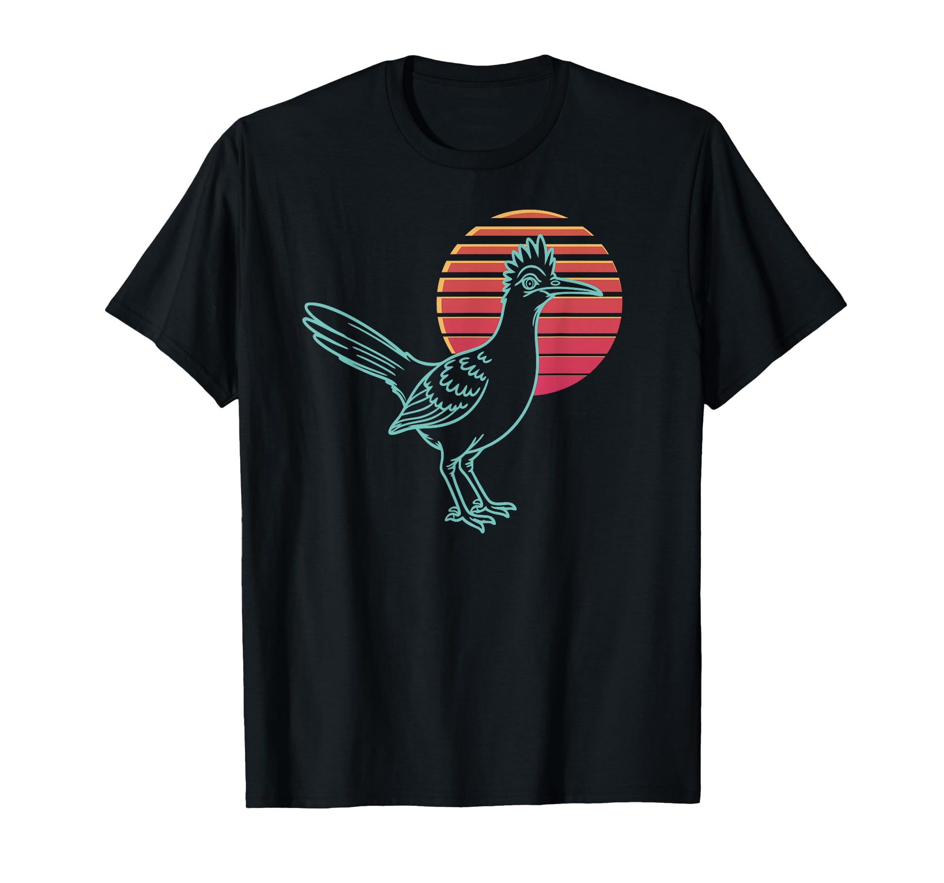 Roadrunner Lover Animal Synthwave T-Shirt - Casual Everyday Wear Men Women - T-Shirt, Sweatshirt, Hoodie