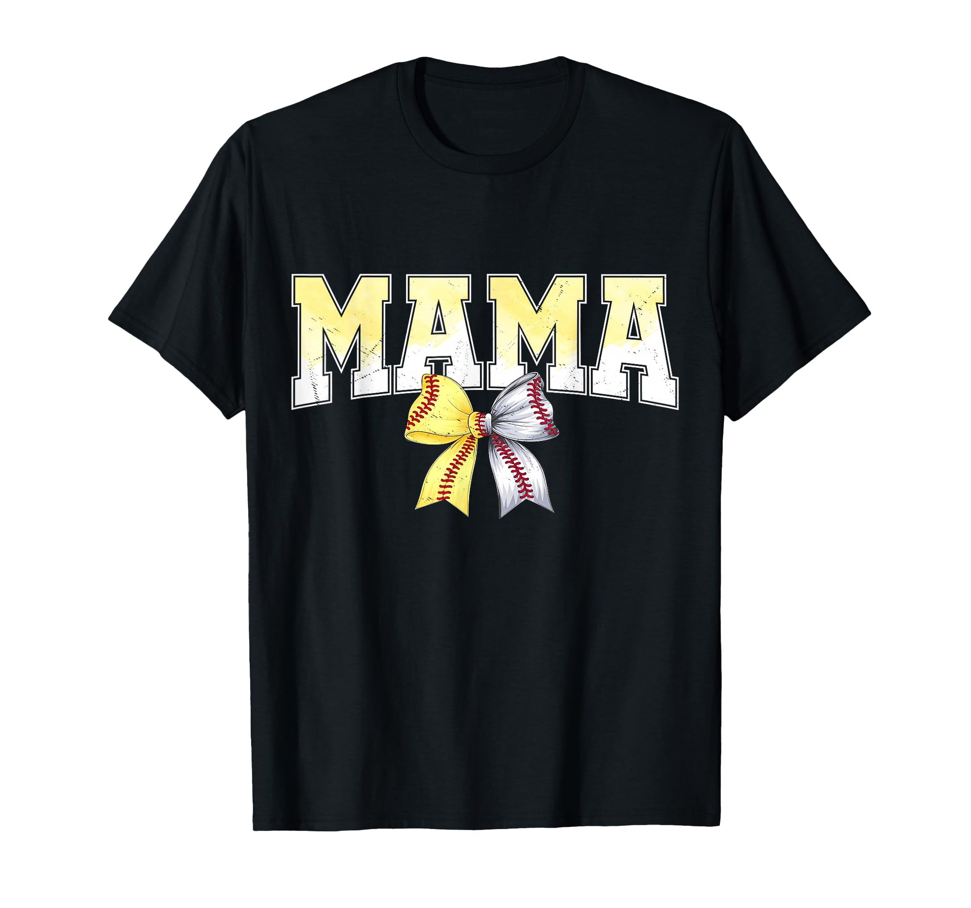 Coquette Bow Baseball Softball Mom T-Shirt - Fun Novelty Design Men Women - T-Shirt, Sweatshirt, Hoodie