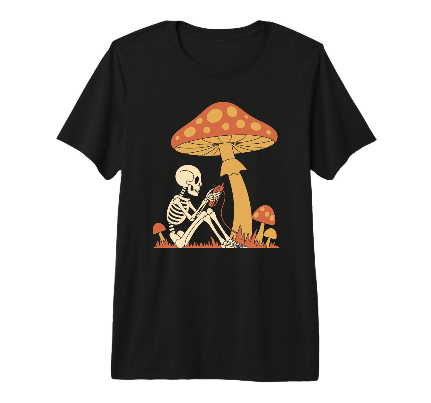 Goblincore Skeleton Gaming Under T-Shirt - Minimalist Print Men Women - T-Shirt, Sweatshirt, Hoodie