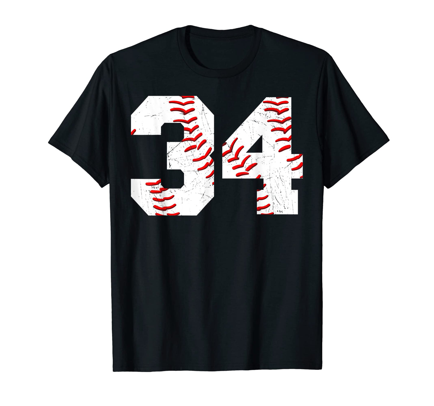 34 Birthday Baseball Theme Bday Party T-Shirt - Custom Art Print Men Women - T-Shirt, Sweatshirt, Hoodie