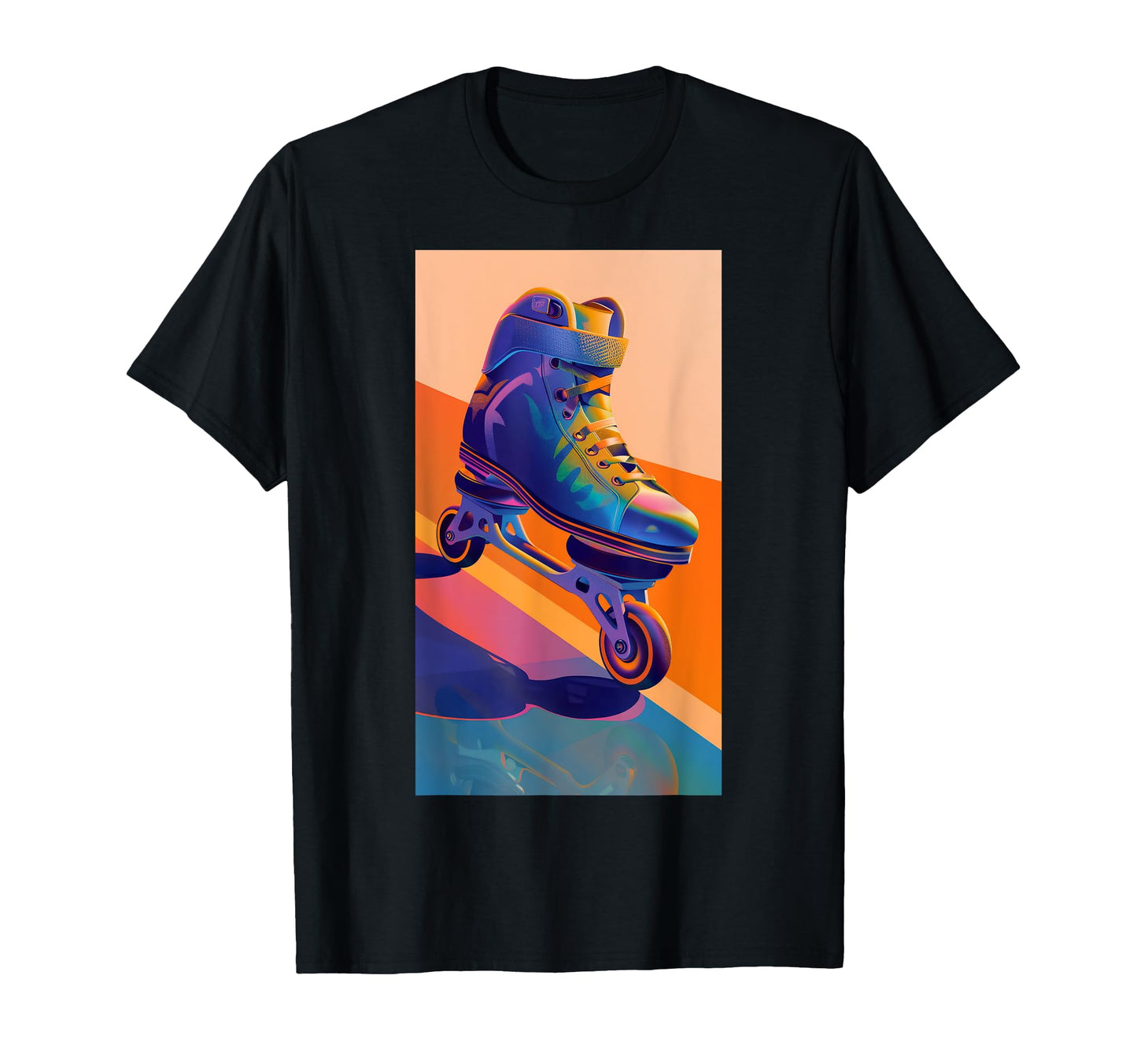 Roller Skate Artwork 70S 80S 90S T-Shirt - Minimalist Print Men Women - T-Shirt, Sweatshirt, Hoodie