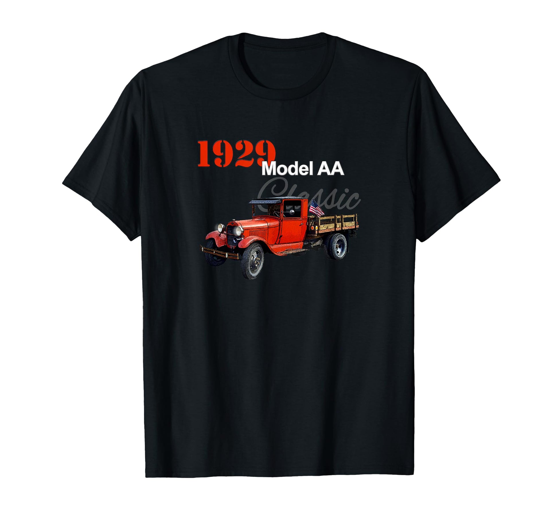 Trucks 1929 Model Aa Pickup Red Pickup T-Shirt - Fun Novelty Design Unisex - T-Shirt, Sweatshirt, Hoodie