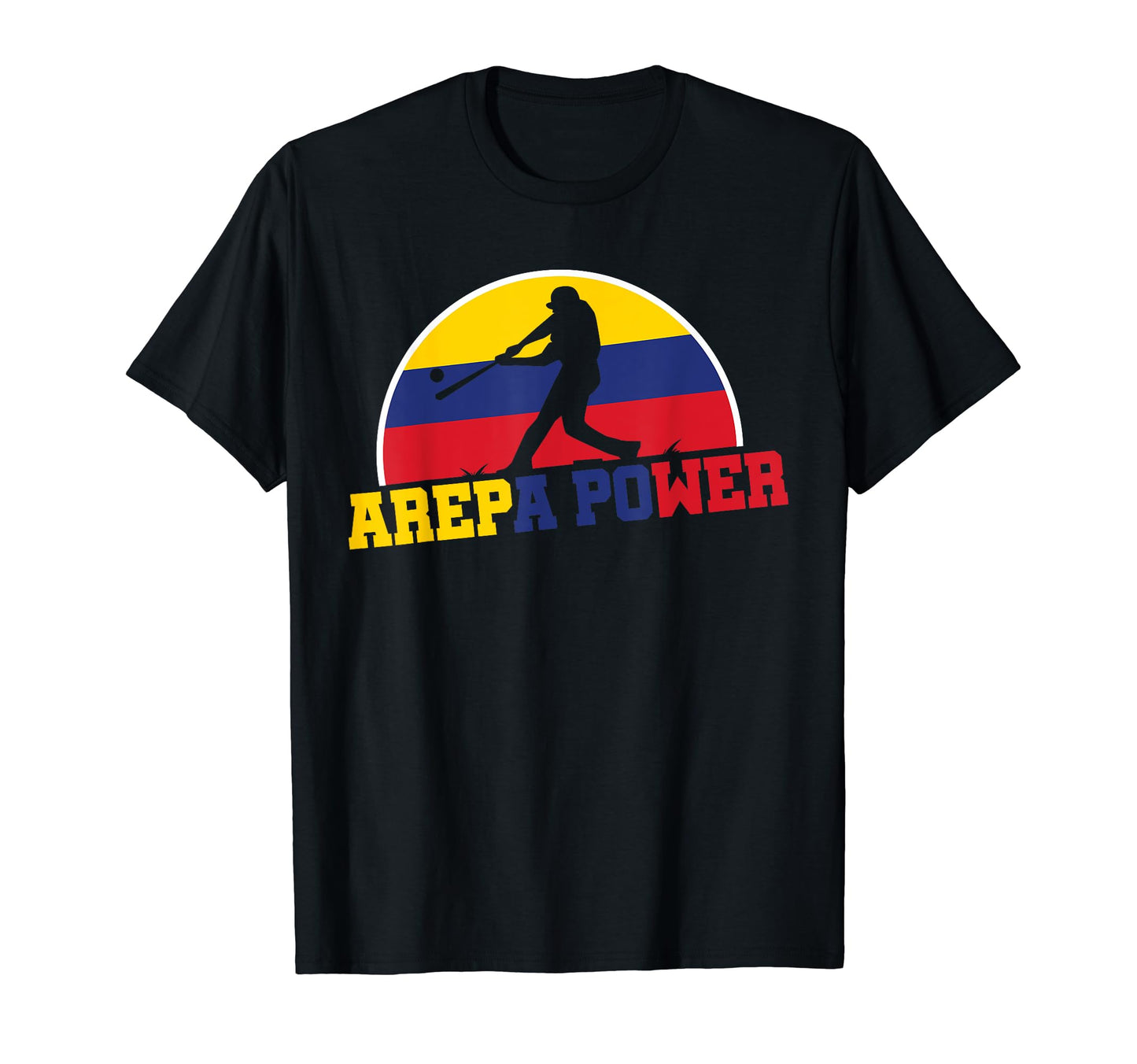 Colombia Arepa Power Baseball T-Shirt - Streetwear Style Unisex - T-Shirt, Sweatshirt, Hoodie