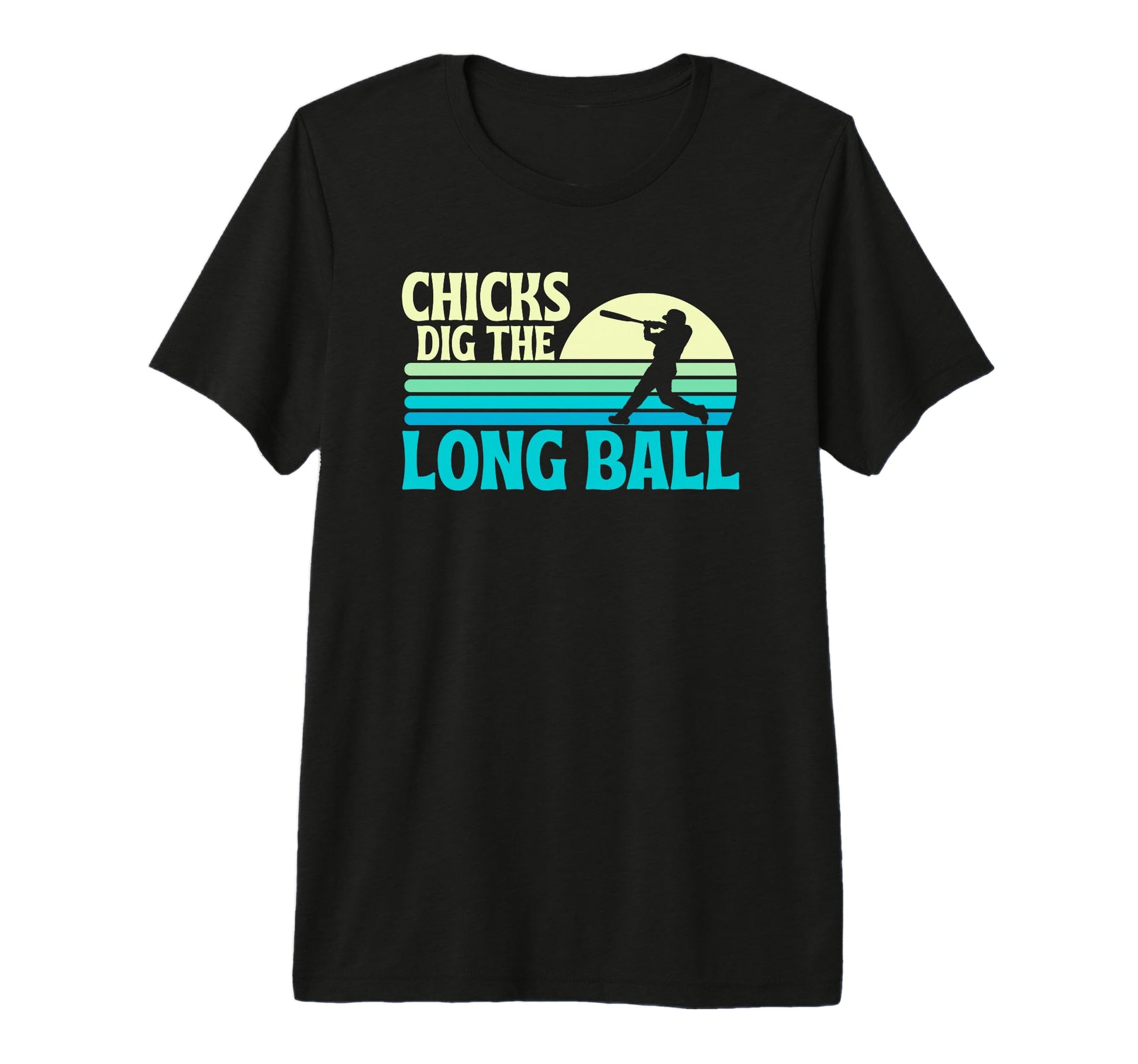 Chicks Dig Long Ball Baseball Home Run T-Shirt - Aesthetic Graphic Unisex - T-Shirt, Sweatshirt, Hoodie