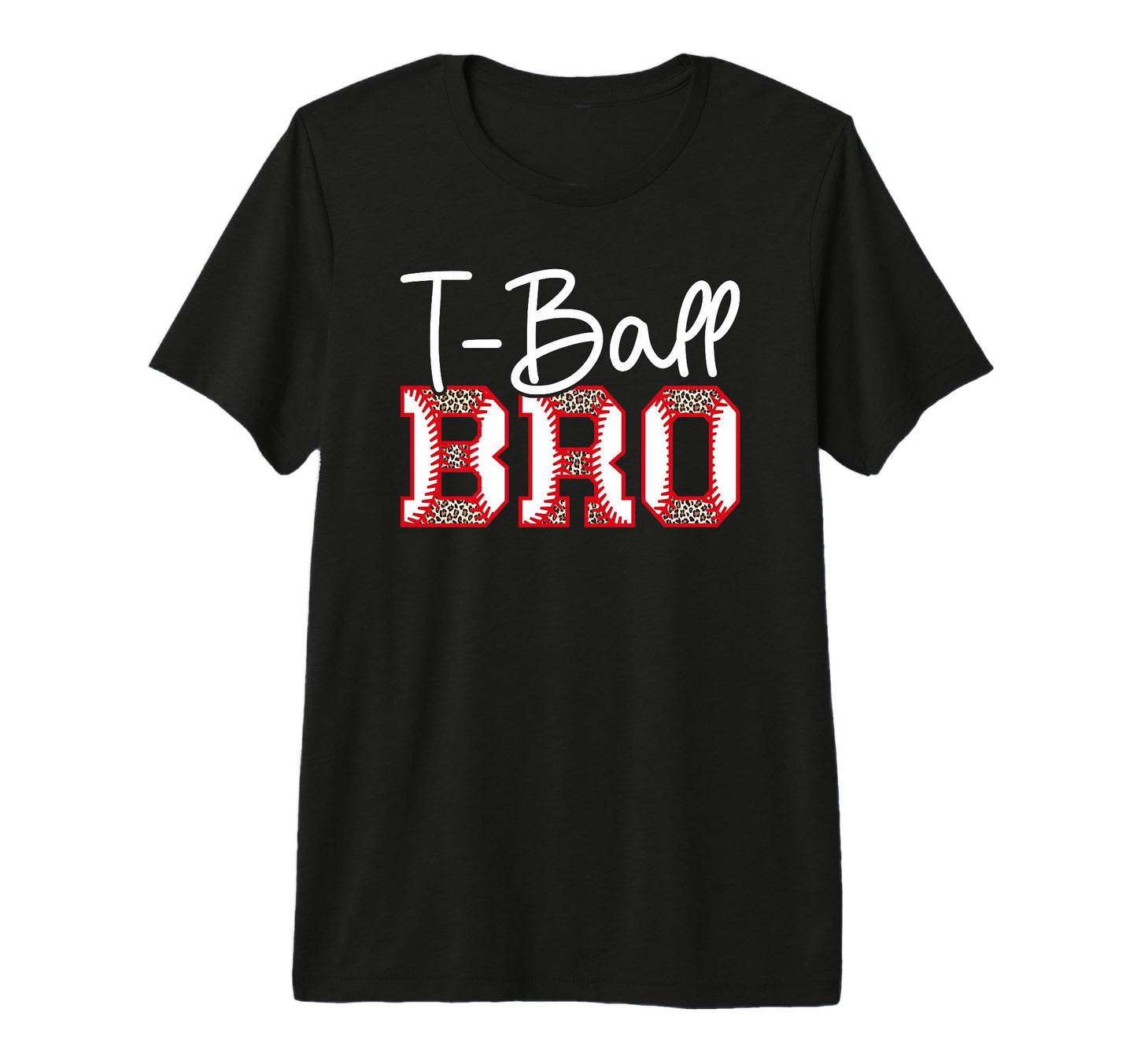 T Ball Bro Leopard Baseball T Ball T-Shirt - Aesthetic Graphic Men Women - T-Shirt, Sweatshirt, Hoodie