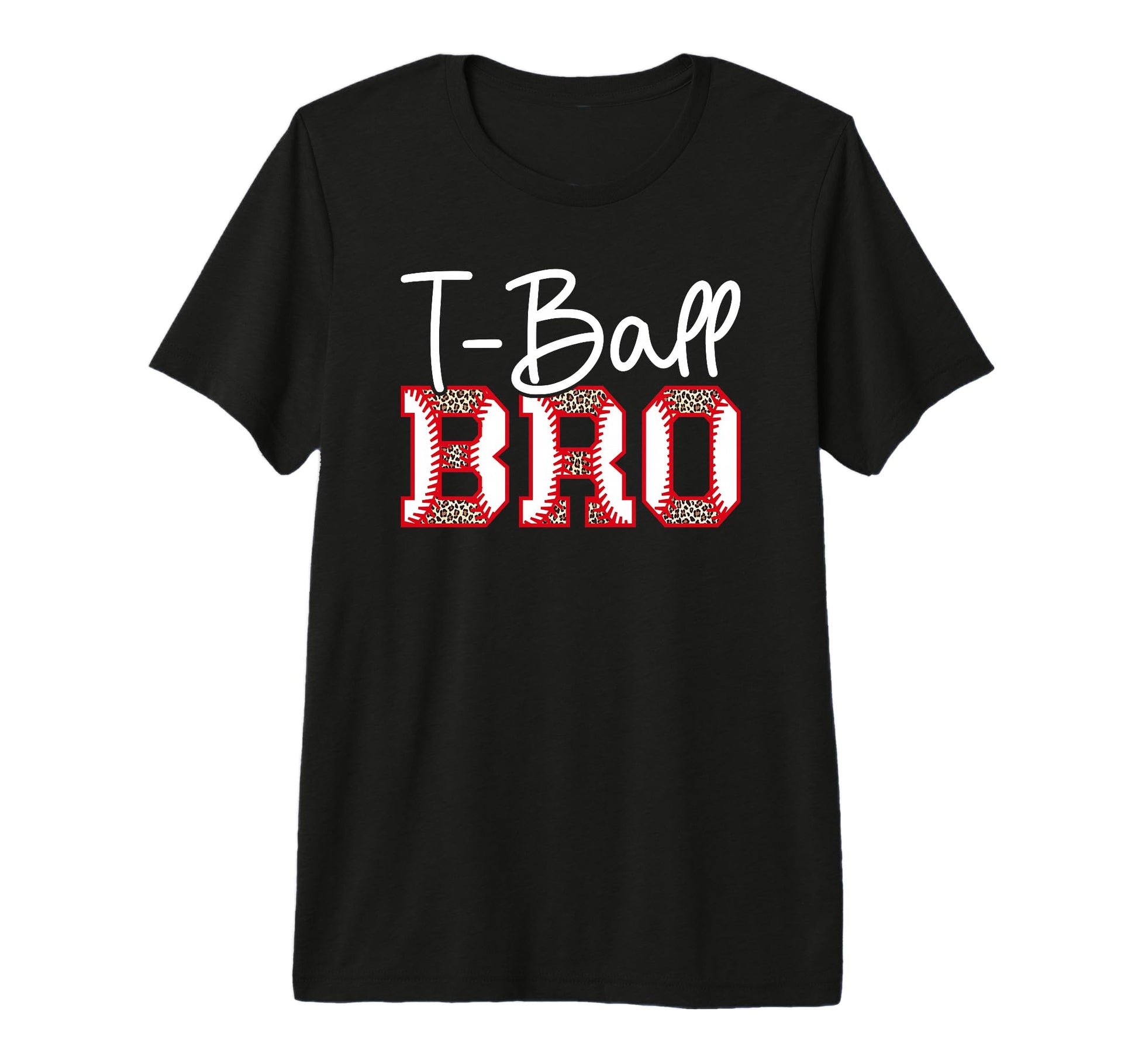 T Ball Bro Leopard Baseball T Ball T-Shirt - Aesthetic Graphic Men Women - T-Shirt, Sweatshirt, Hoodie