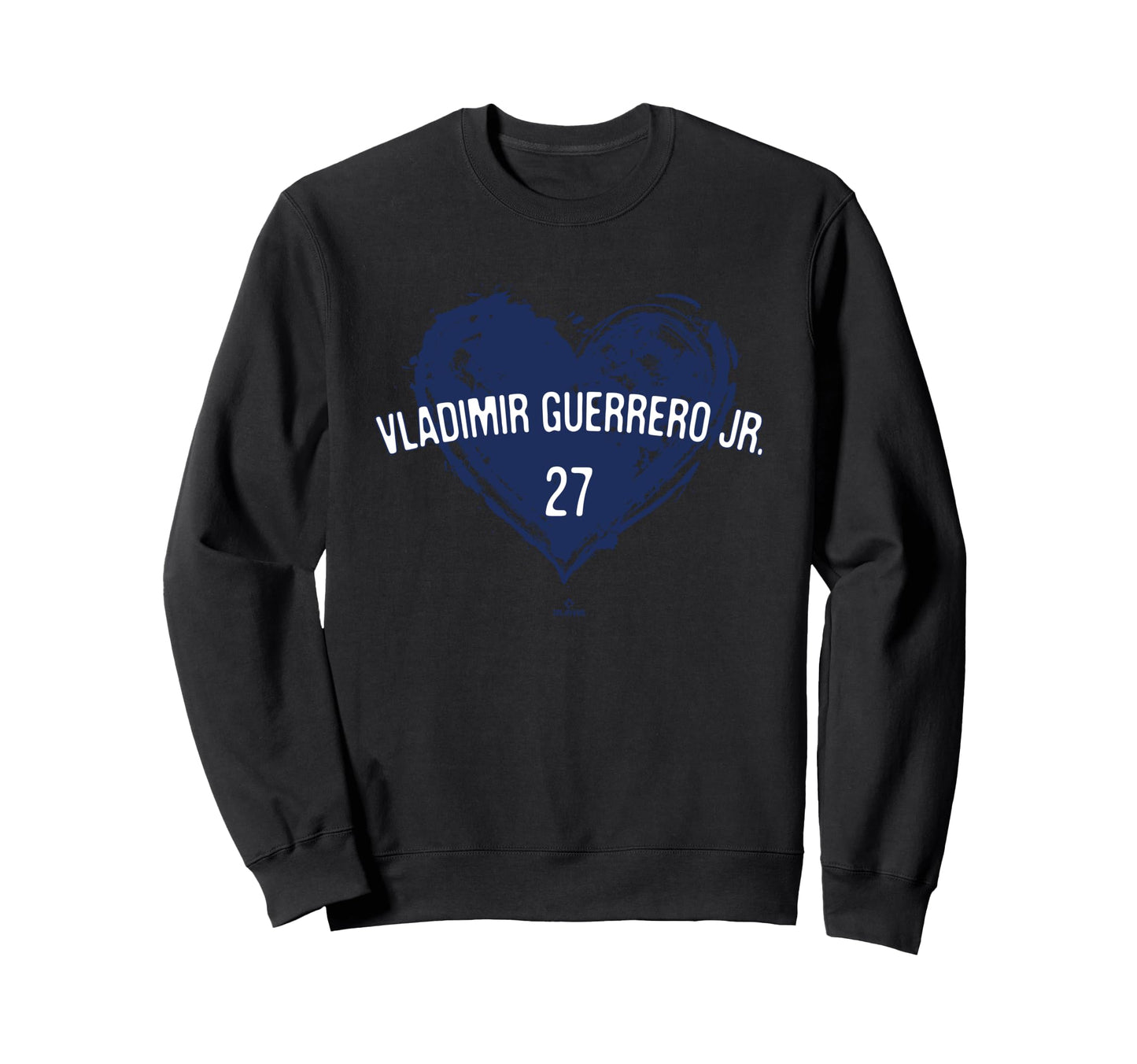 Distressed Heart Vladimir Guerrero Jr Sweatshirt - Novelty Apparel Unisex - T-Shirt, Sweatshirt, Hoodie