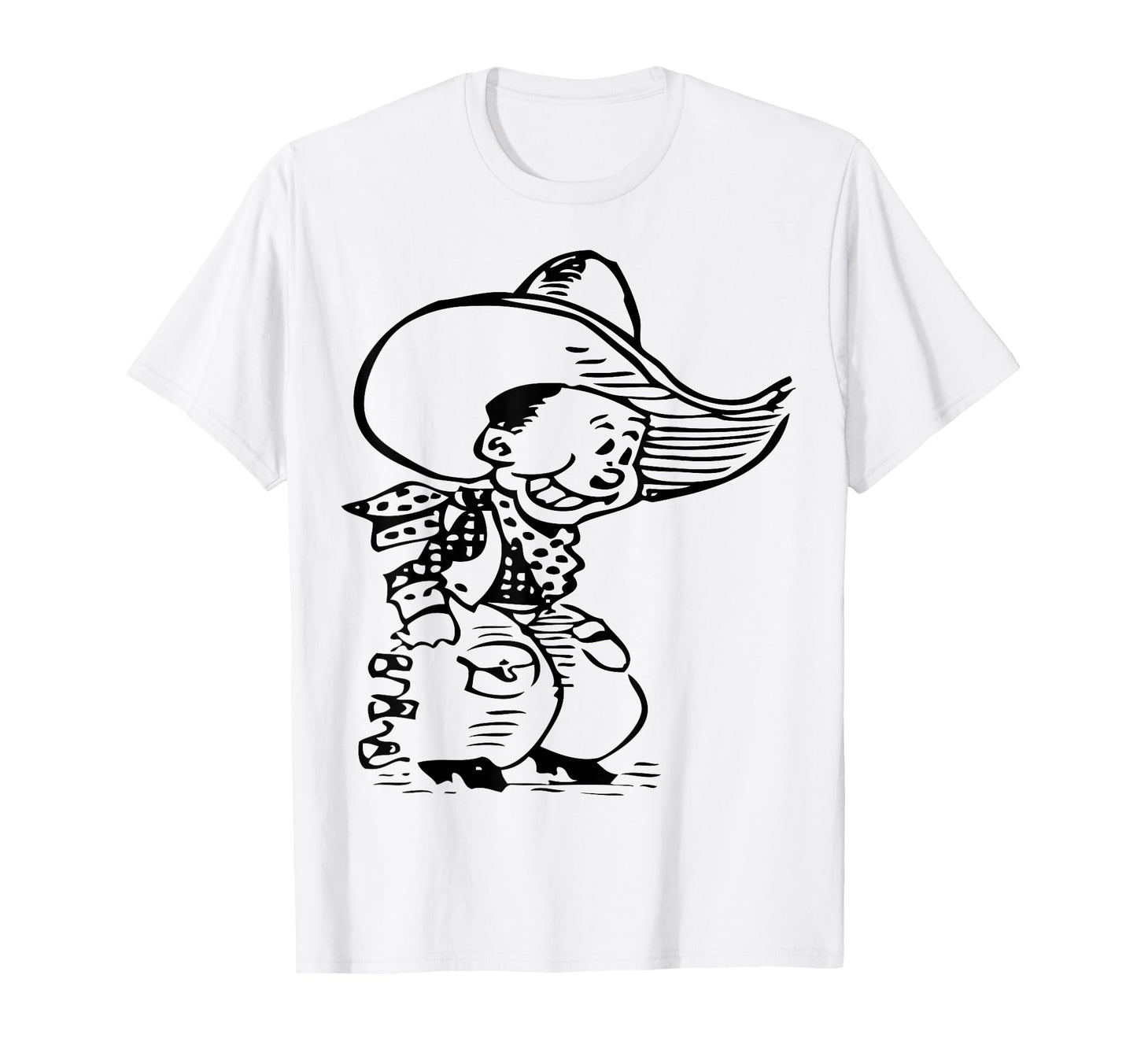 Cowboy Cartoon T-Shirt - Unique Graphic Unisex - T-Shirt, Sweatshirt, Hoodie