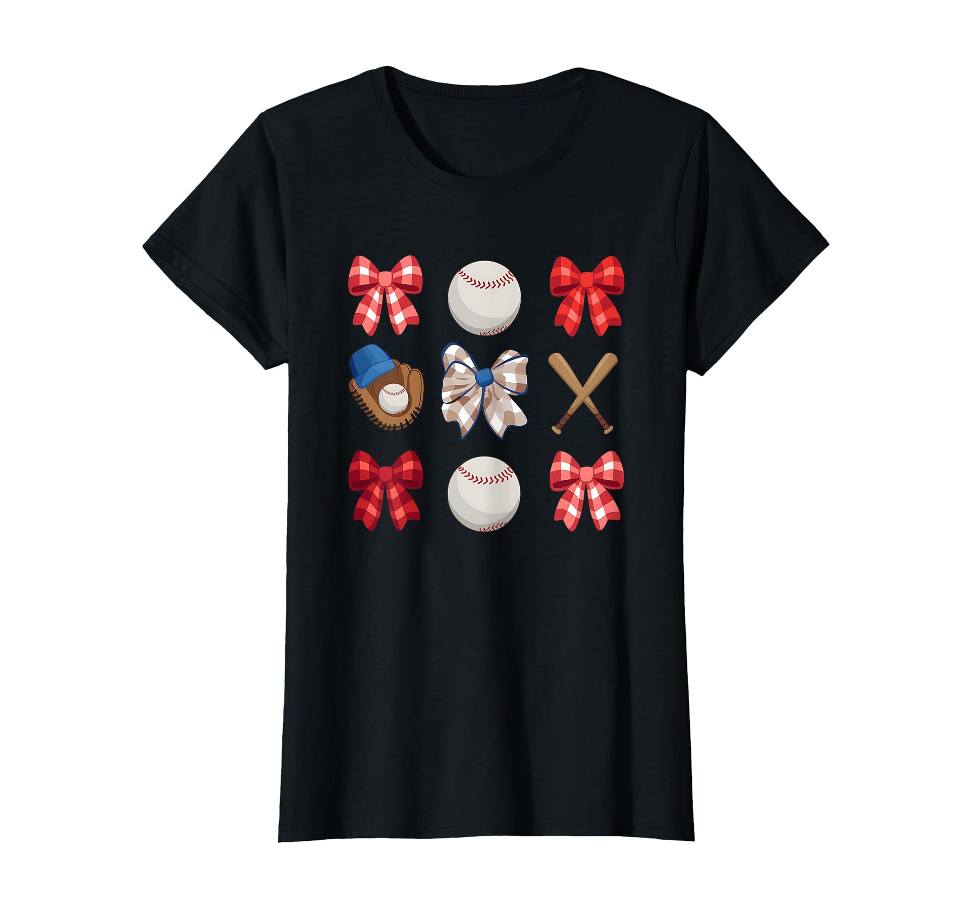 Baseball Sister Coquette Bow Mothers T-Shirt - Graphic Print for Adults - T-Shirt, Sweatshirt, Hoodie