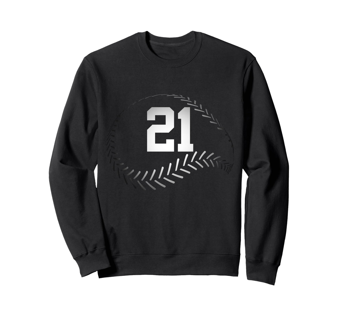 Number 21 Years Baseball 21St Sweatshirt - Graphic Print for Adults - T-Shirt, Sweatshirt, Hoodie