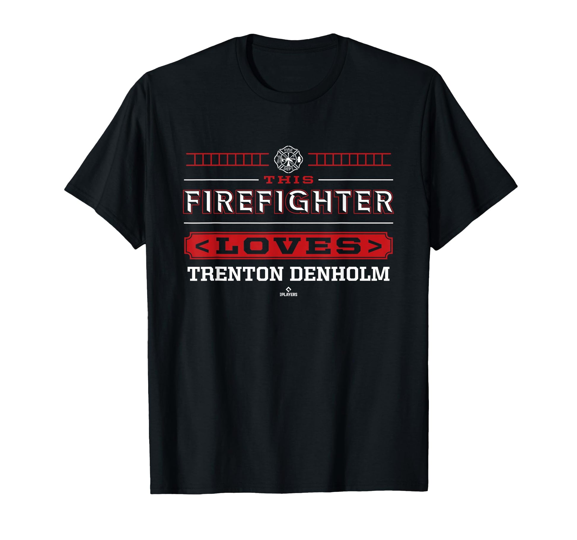 This Firefighter Loves Trenton Denholm T-Shirt - Trendy Graphic for Adults - T-Shirt, Sweatshirt, Hoodie