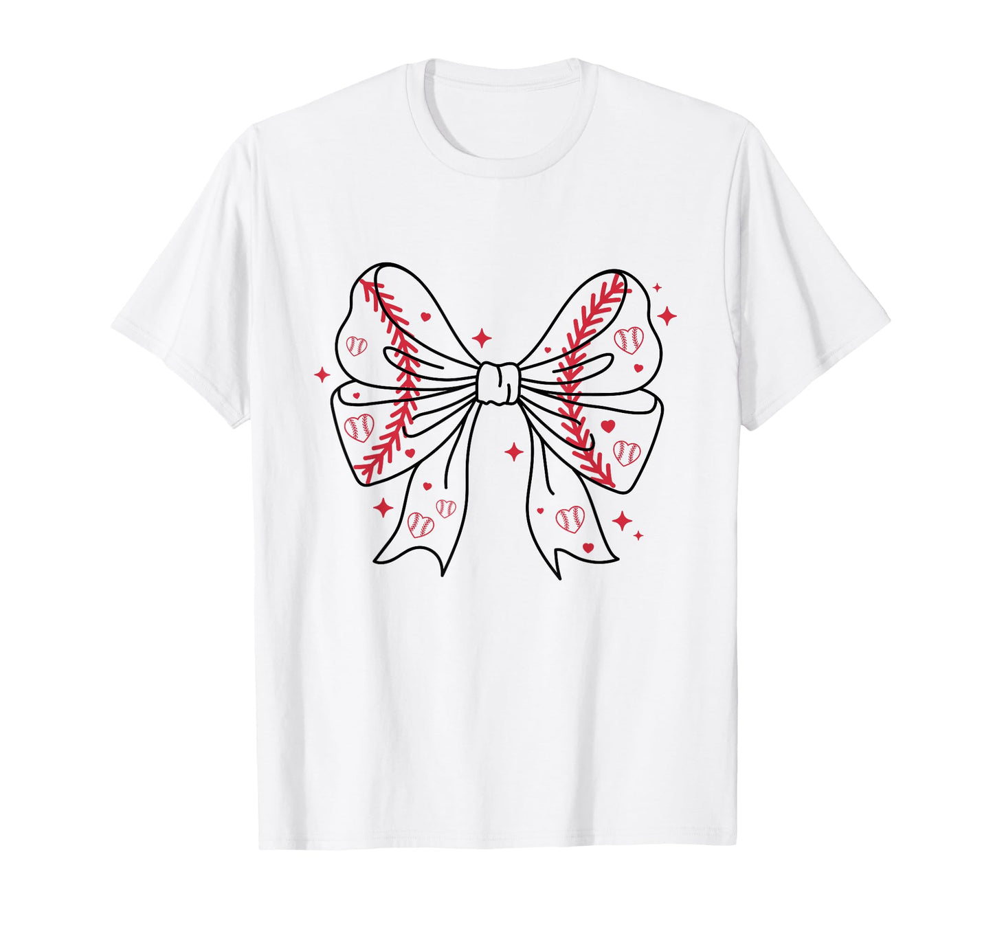 Bow Coquette Ribbon American T-Shirt - Custom Art Print for Adults - T-Shirt, Sweatshirt, Hoodie