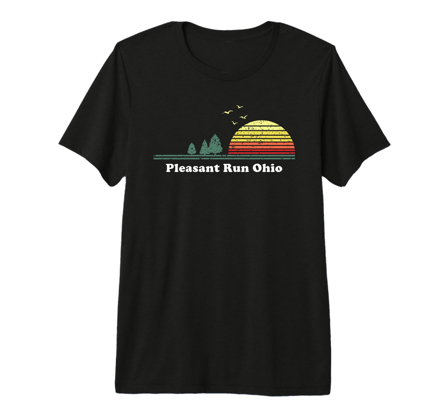 Pleasant Run Ohio Sunset Souvenir T-Shirt - Custom Art Print for Adults - T-Shirt, Sweatshirt, Hoodie