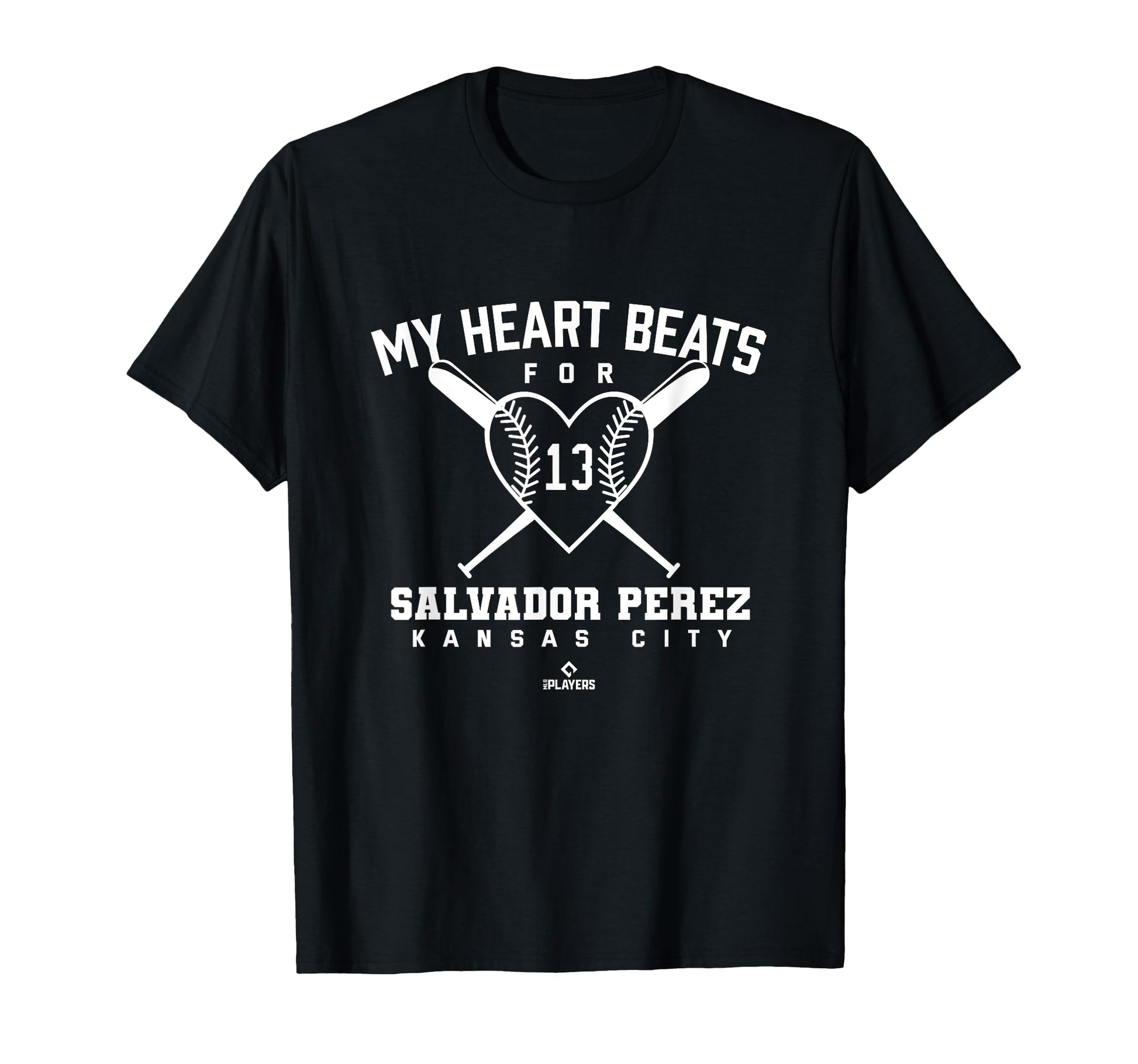 My Heart Beats Salvador Perez T-Shirt - Trendy Graphic for Adults - T-Shirt, Sweatshirt, Hoodie
