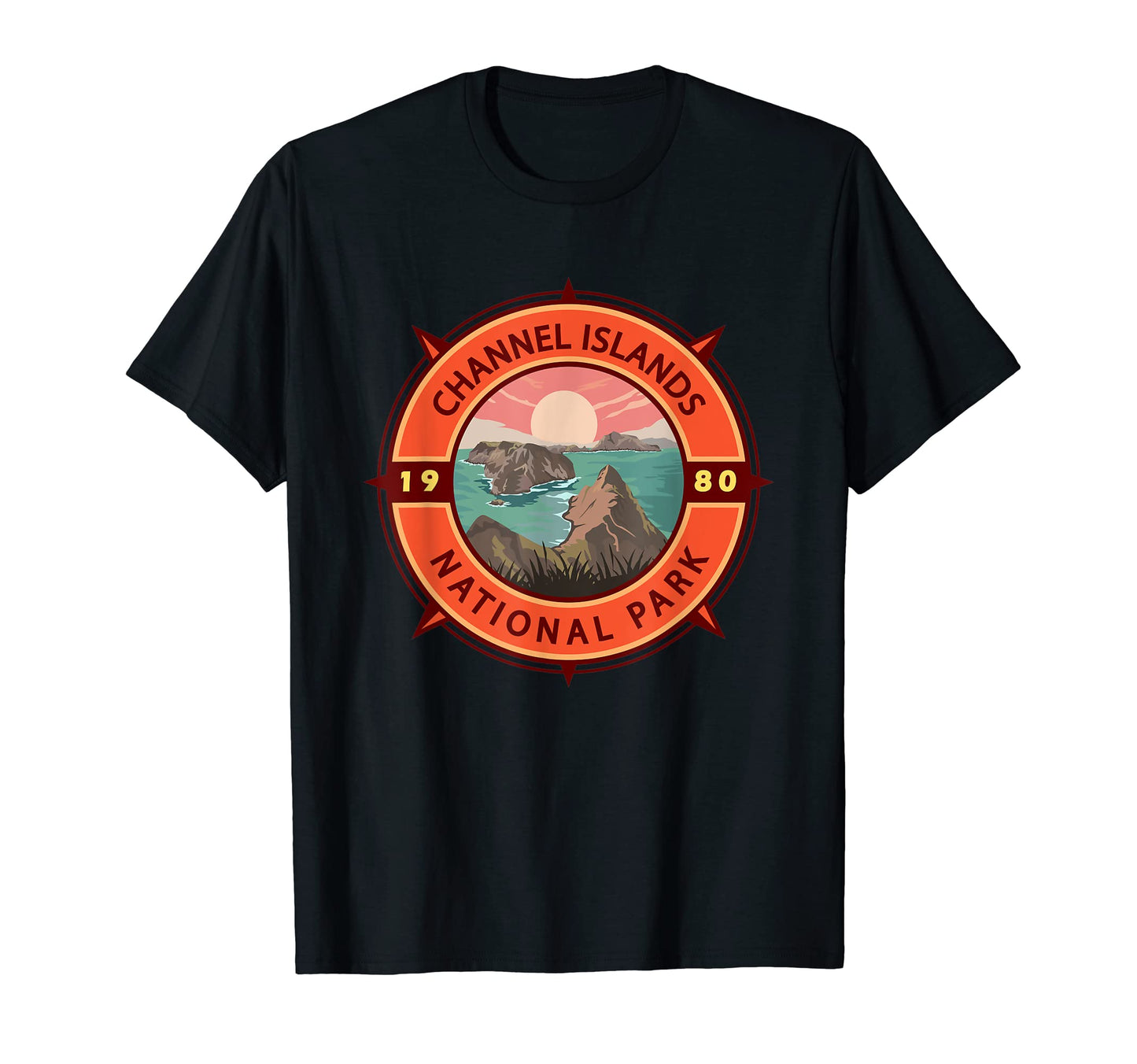 Channel Islands National Park Compass T-Shirt - Minimalist Print Unisex - T-Shirt, Sweatshirt, Hoodie