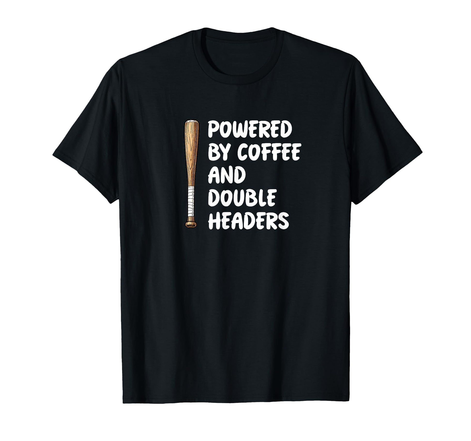 Powered Coffee And Double Headers T-Shirt - Unique Graphic Men Women - T-Shirt, Sweatshirt, Hoodie