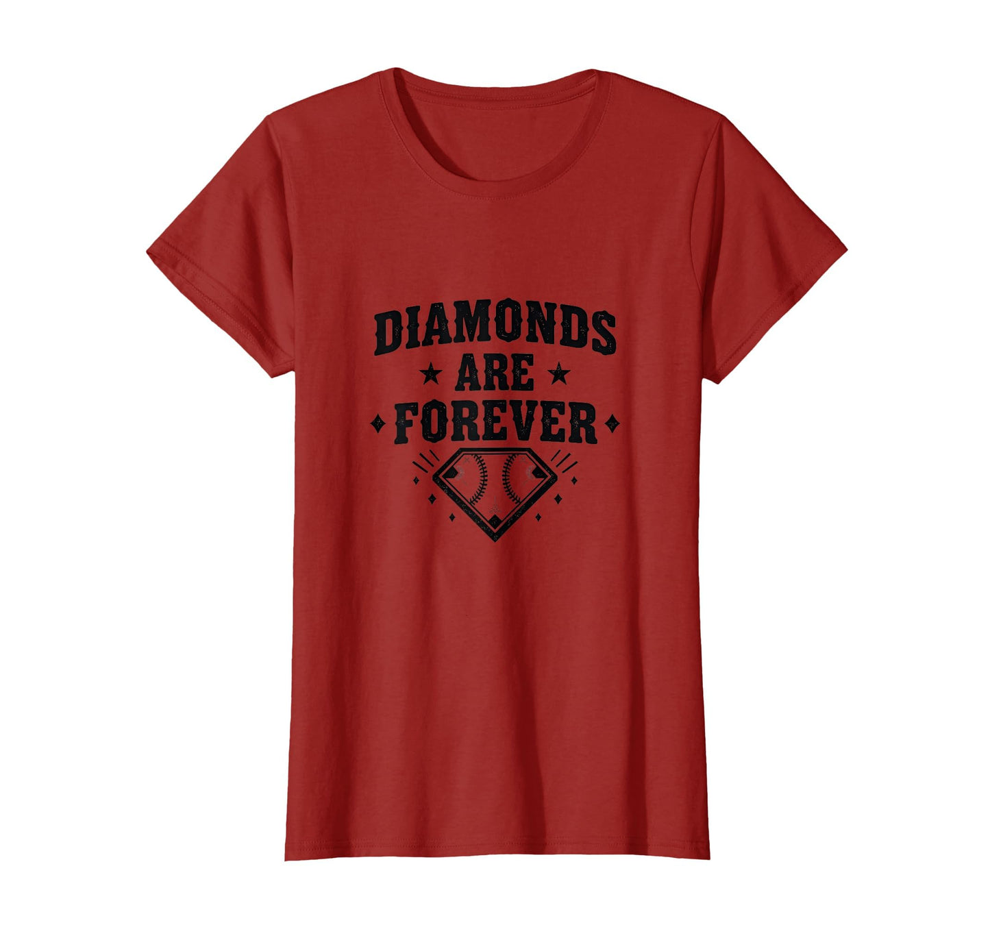 Diamonds Are Forever Baseball T-Shirt - Minimalist Print Men Women - T-Shirt, Sweatshirt, Hoodie