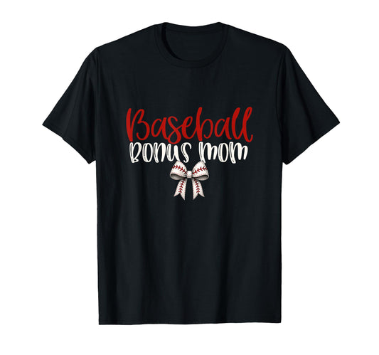 Baseball Bonus Mom Coquette Bow Game T-Shirt - Aesthetic Graphic Men Women - T-Shirt, Sweatshirt, Hoodie