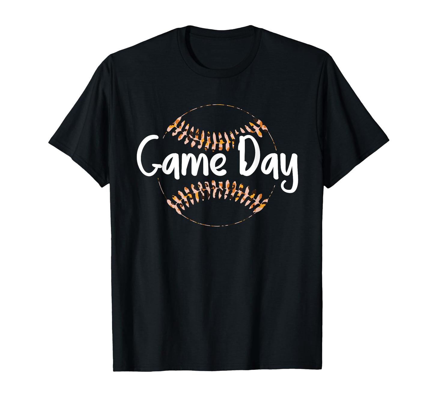 Baseball Leopard Cheetah Pattern T-Shirt - Fun Novelty Design for Adults - T-Shirt, Sweatshirt, Hoodie