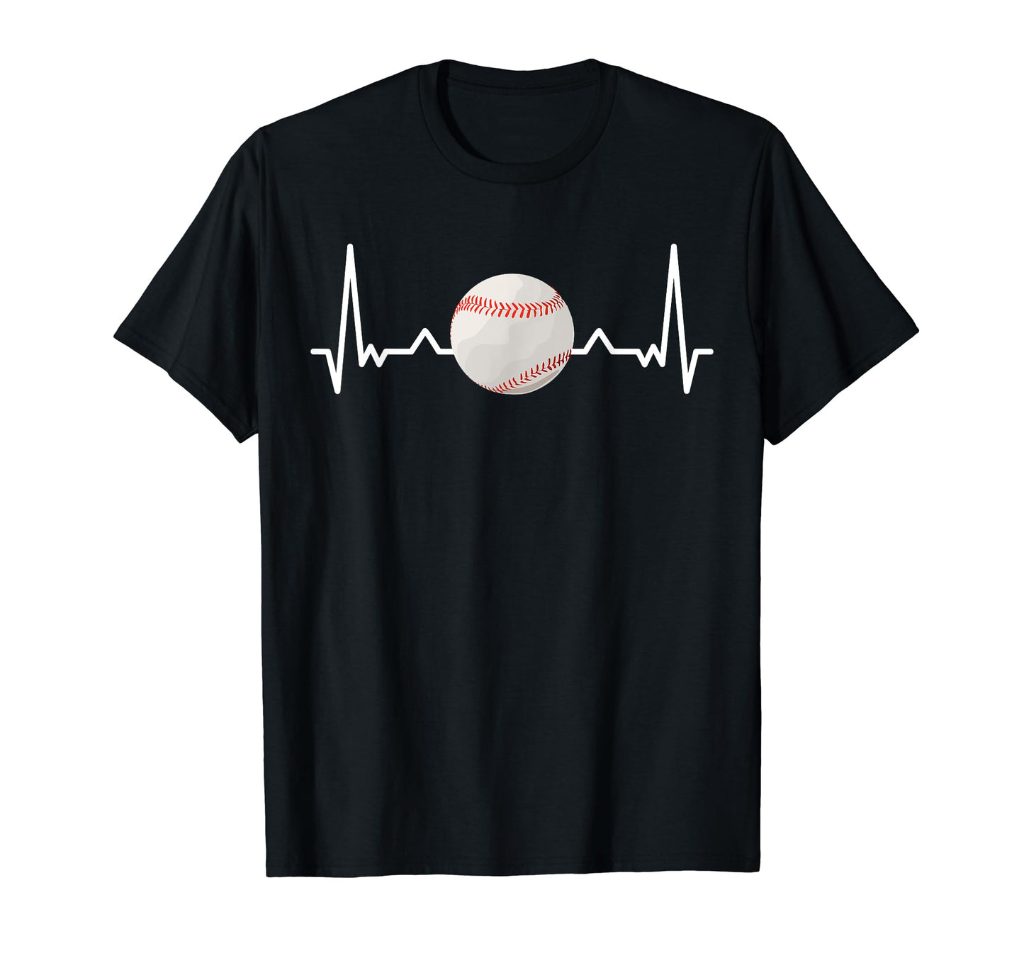 My Heart Beats Baseball And Softball T-Shirt - Fun Novelty Design Unisex - T-Shirt, Sweatshirt, Hoodie