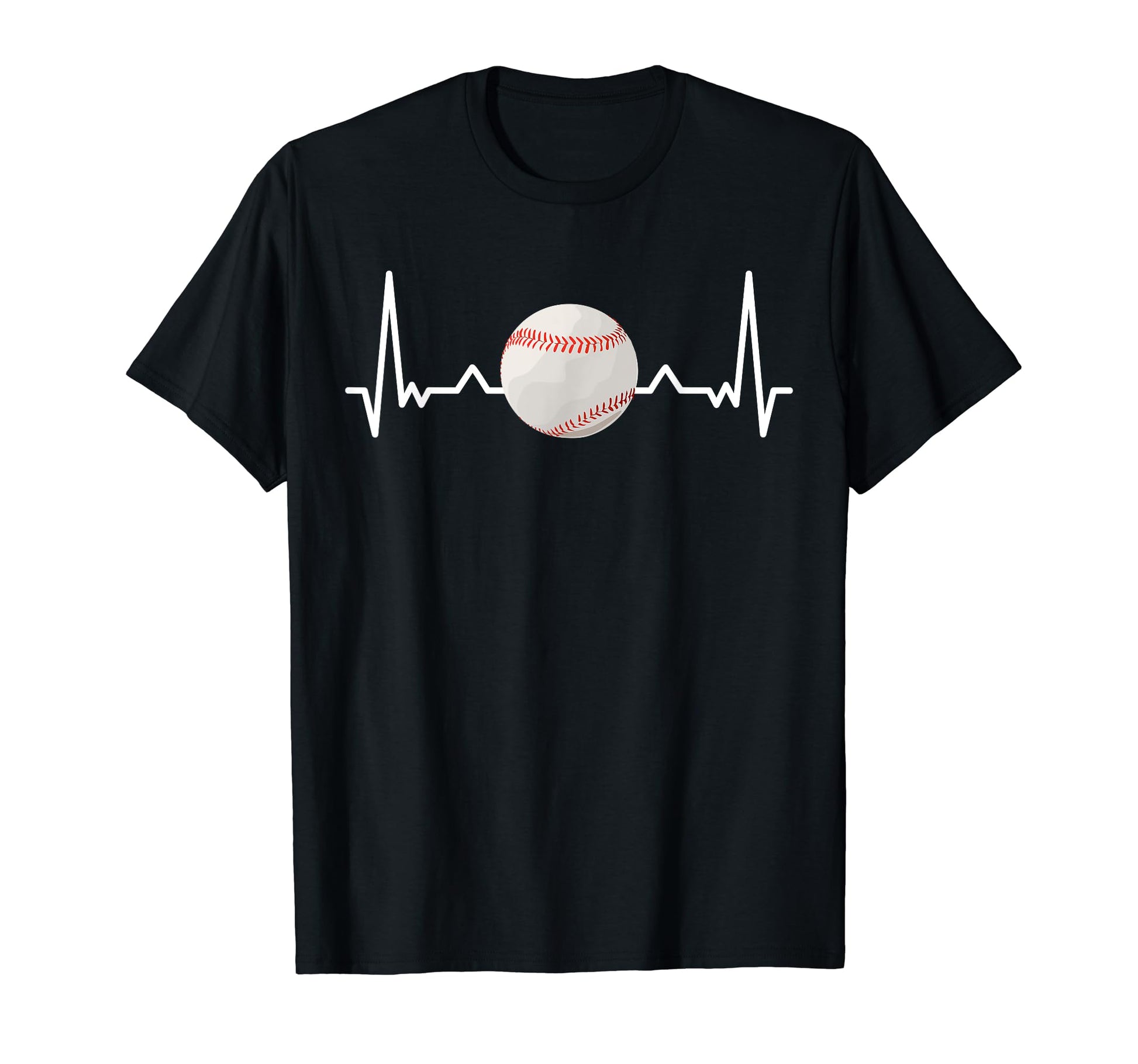 My Heart Beats Baseball And Softball T-Shirt - Fun Novelty Design Unisex - T-Shirt, Sweatshirt, Hoodie