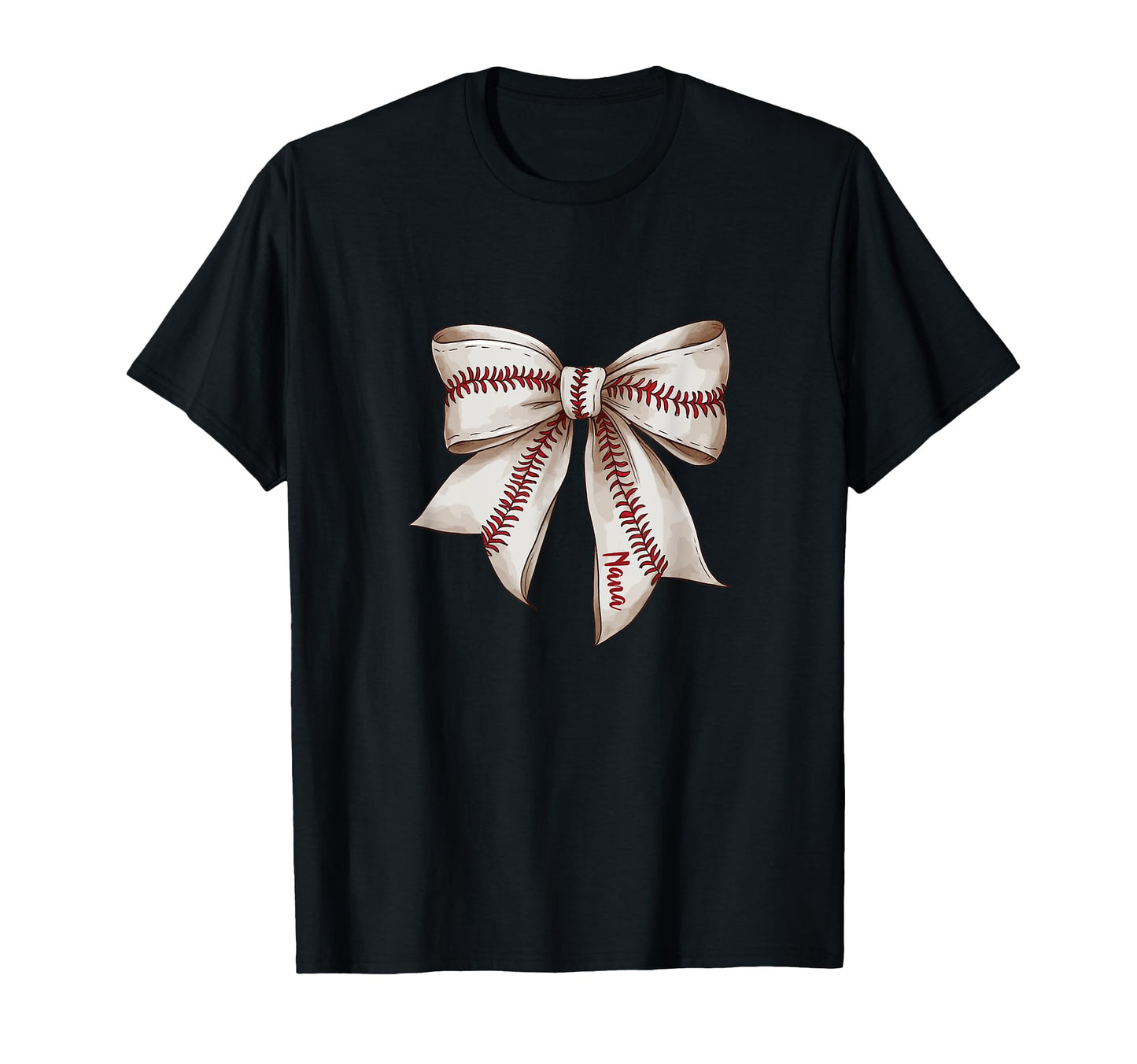 Baseball Nana Bow Grandma T-Shirt - Graphic Print for Adults - T-Shirt, Sweatshirt, Hoodie