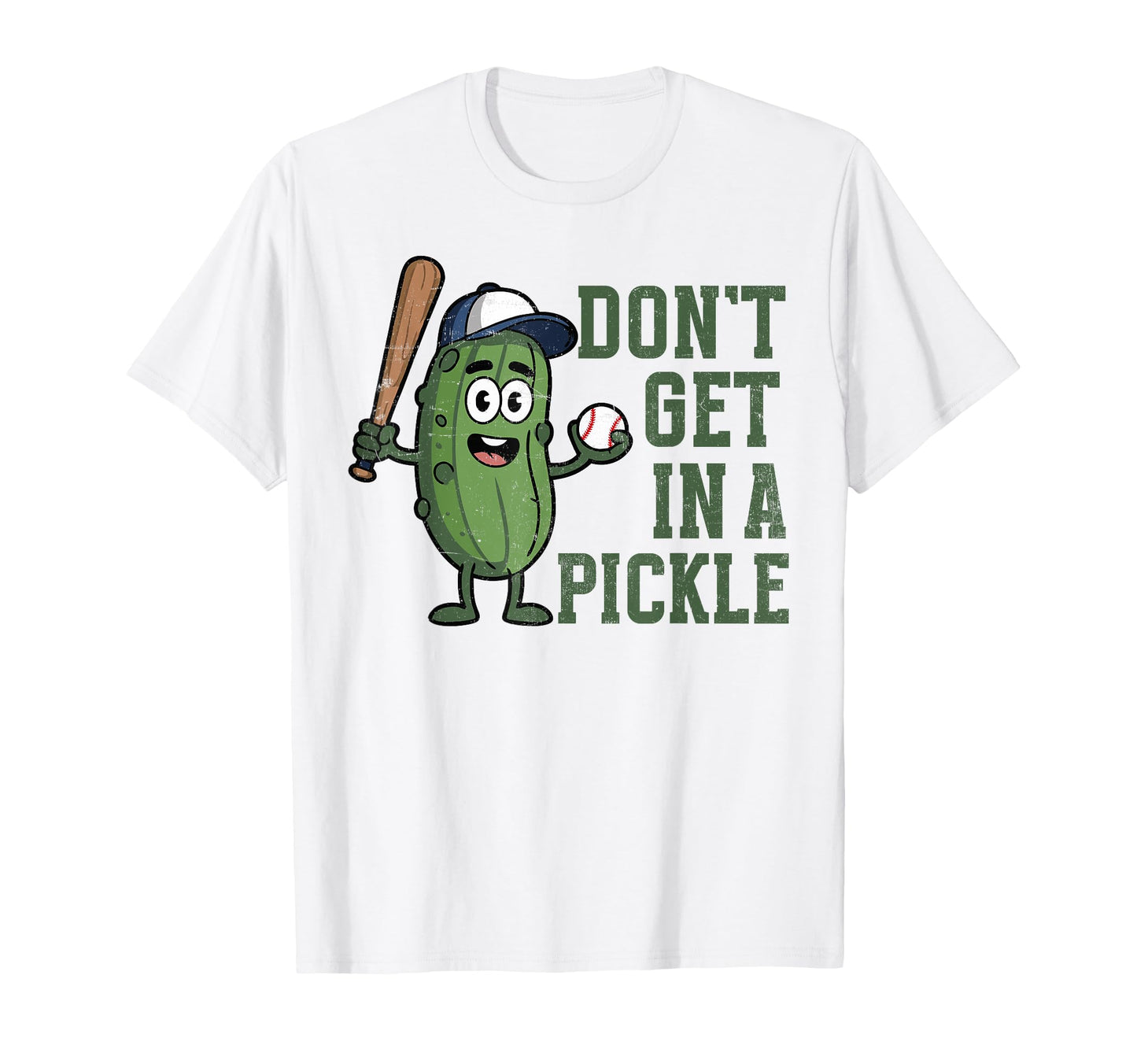Baseball Dont Get Pickle Funny T-Shirt - Fun Novelty Design for Adults - T-Shirt, Sweatshirt, Hoodie