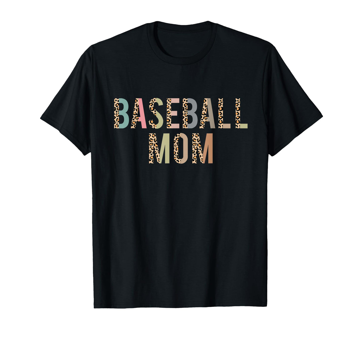 Baseball Mom Leopard Baseball Mothers Day T-Shirt - Custom Art Print Unisex - T-Shirt, Sweatshirt, Hoodie