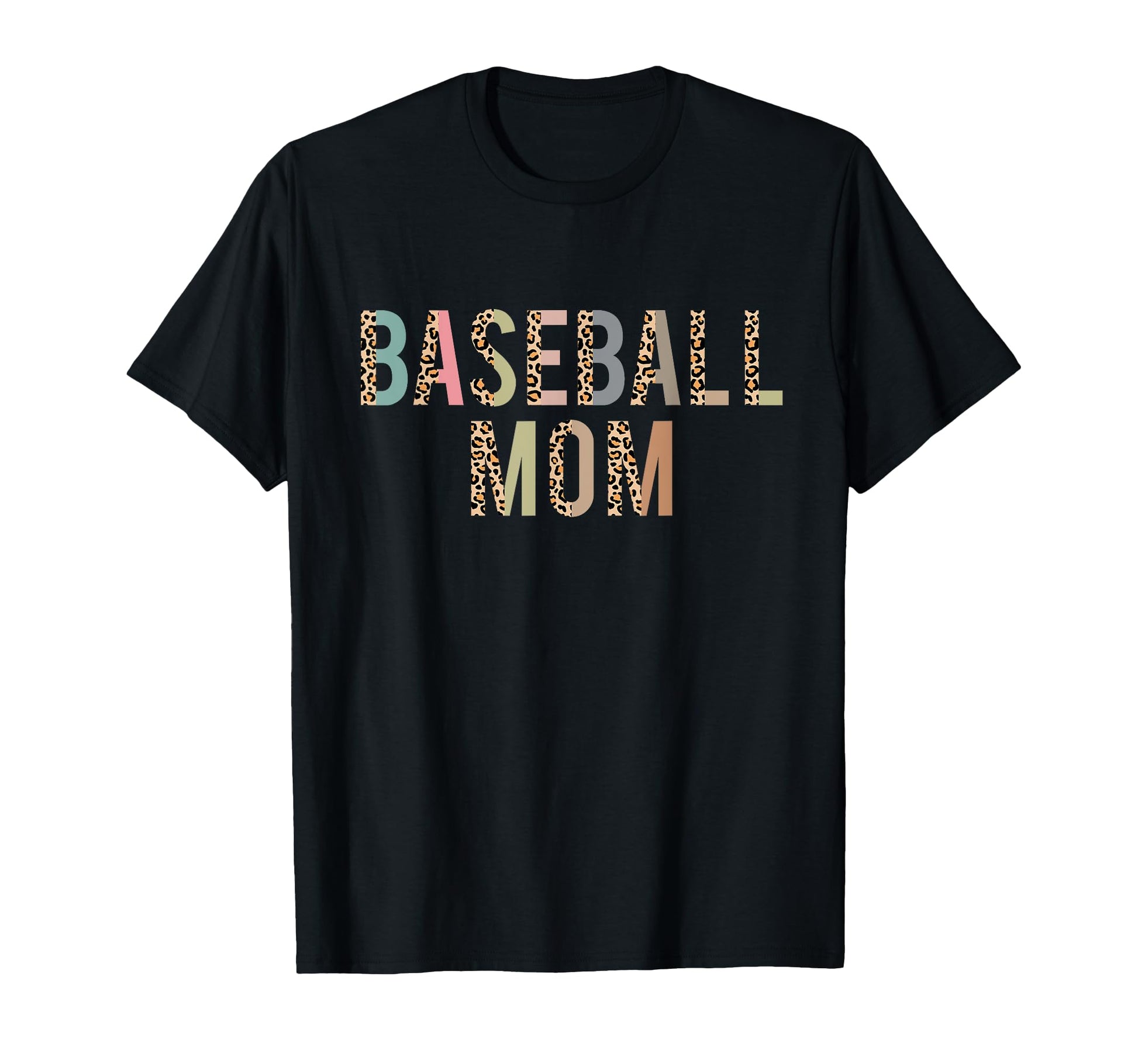 Baseball Mom Leopard Baseball Mothers Day T-Shirt - Custom Art Print Unisex - T-Shirt, Sweatshirt, Hoodie